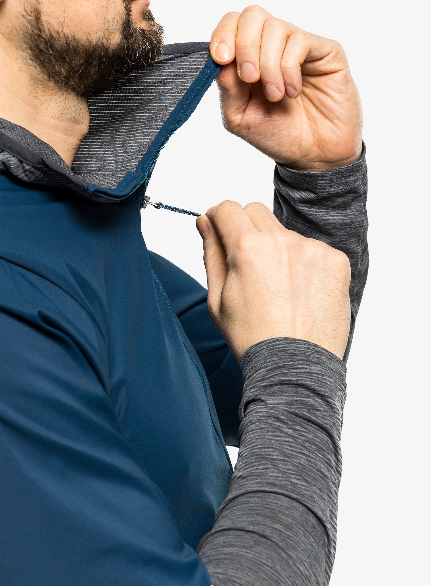 Куртка для бігу Patagonia Airshed Pro Pullover - lago blue
