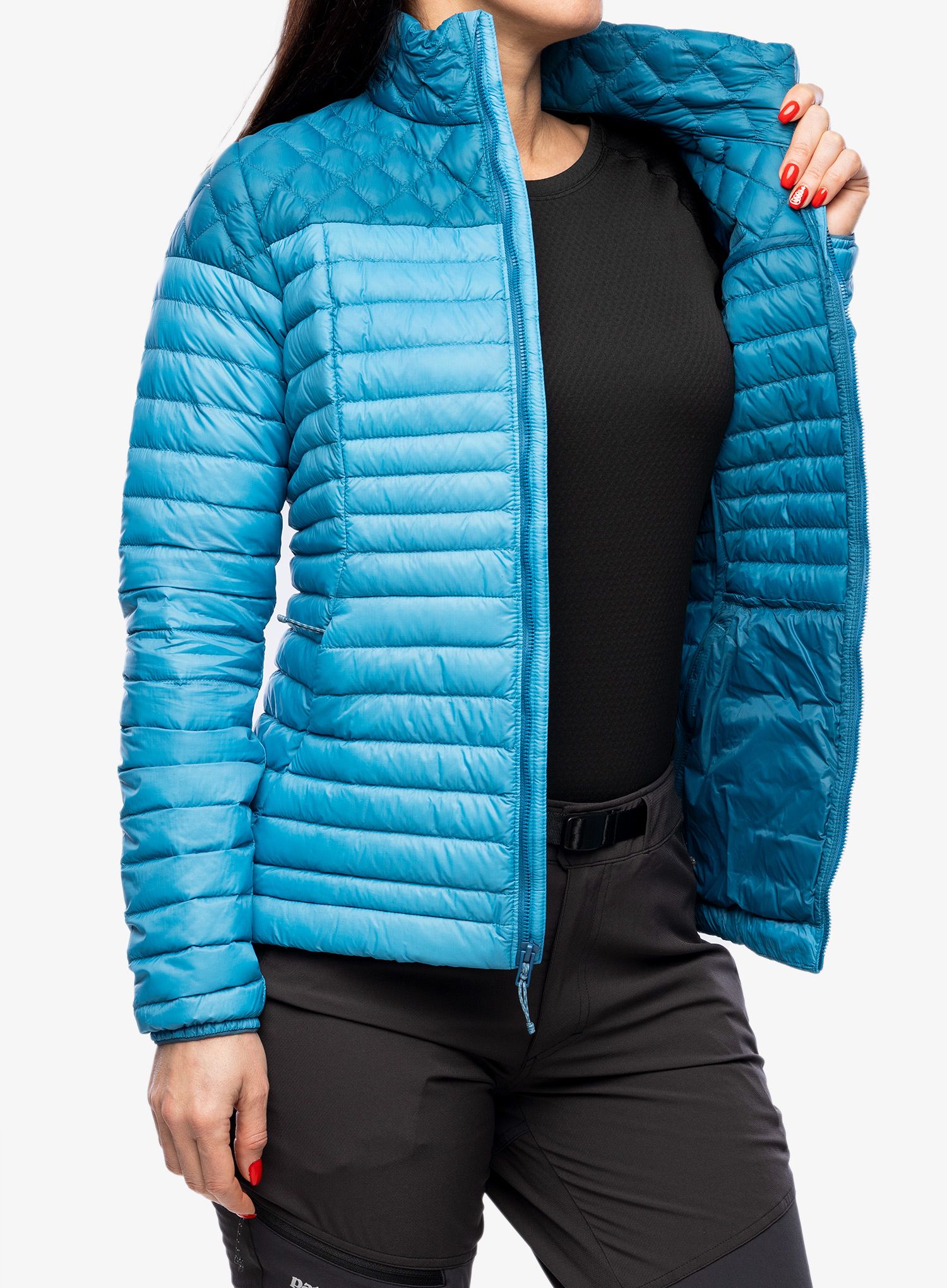 Пуховик жіноча Patagonia AlpLight Down Jacket - anacapa blue