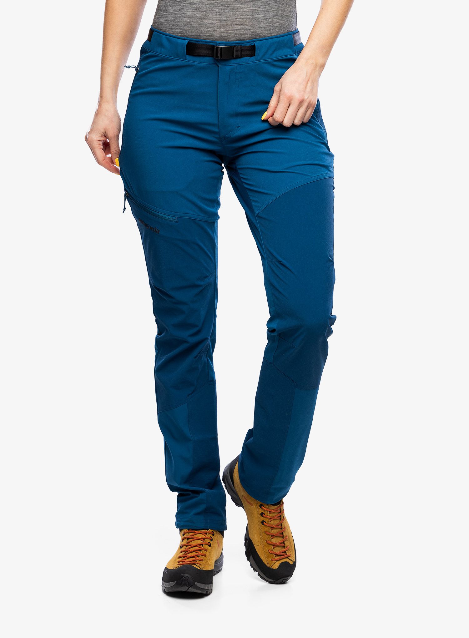 Штани softshell жіночі Patagonia Altvia Alpine Pants - lagom blue