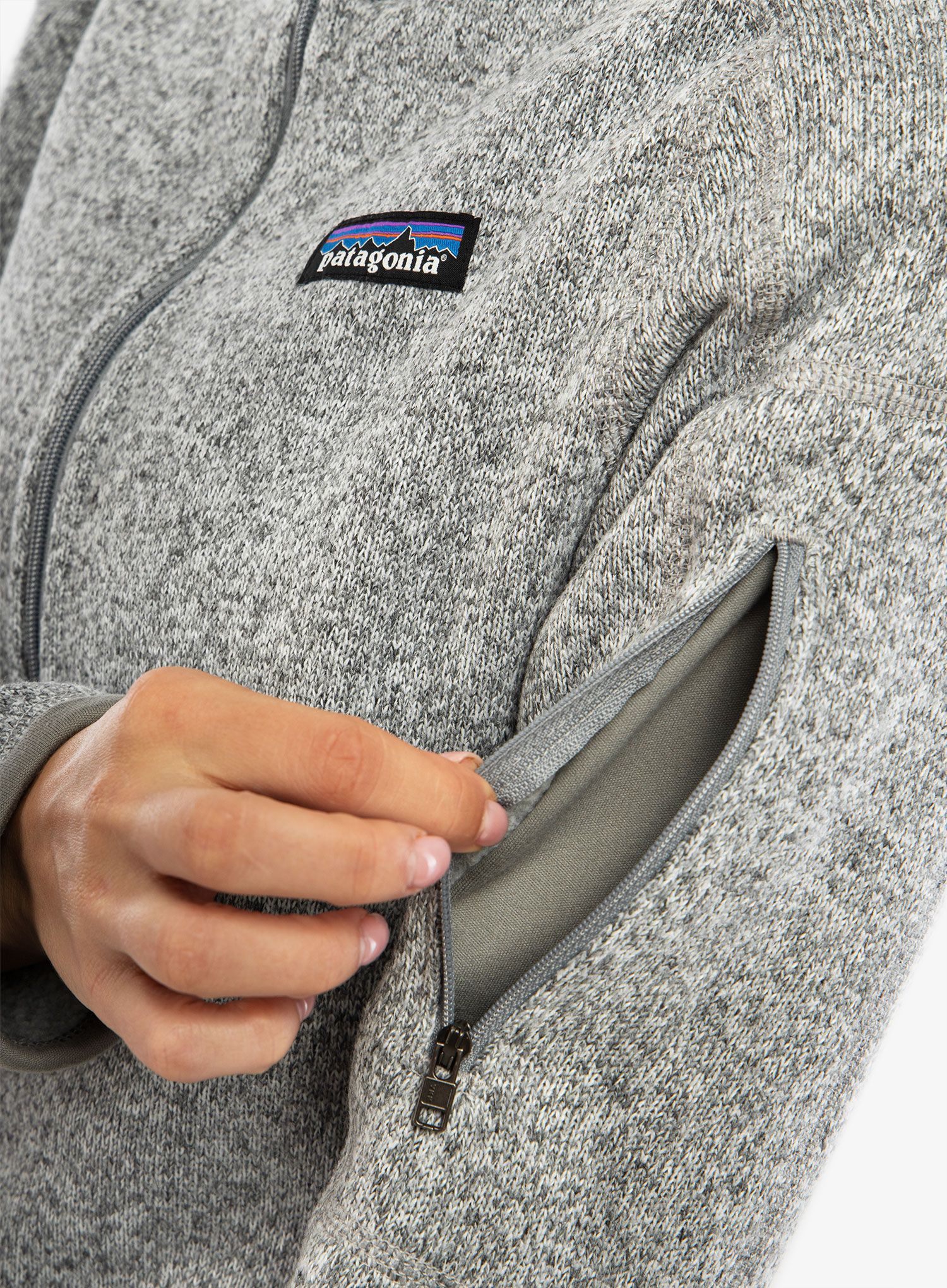 Фліска жіноча Patagonia Better Sweater Hoody - birch white