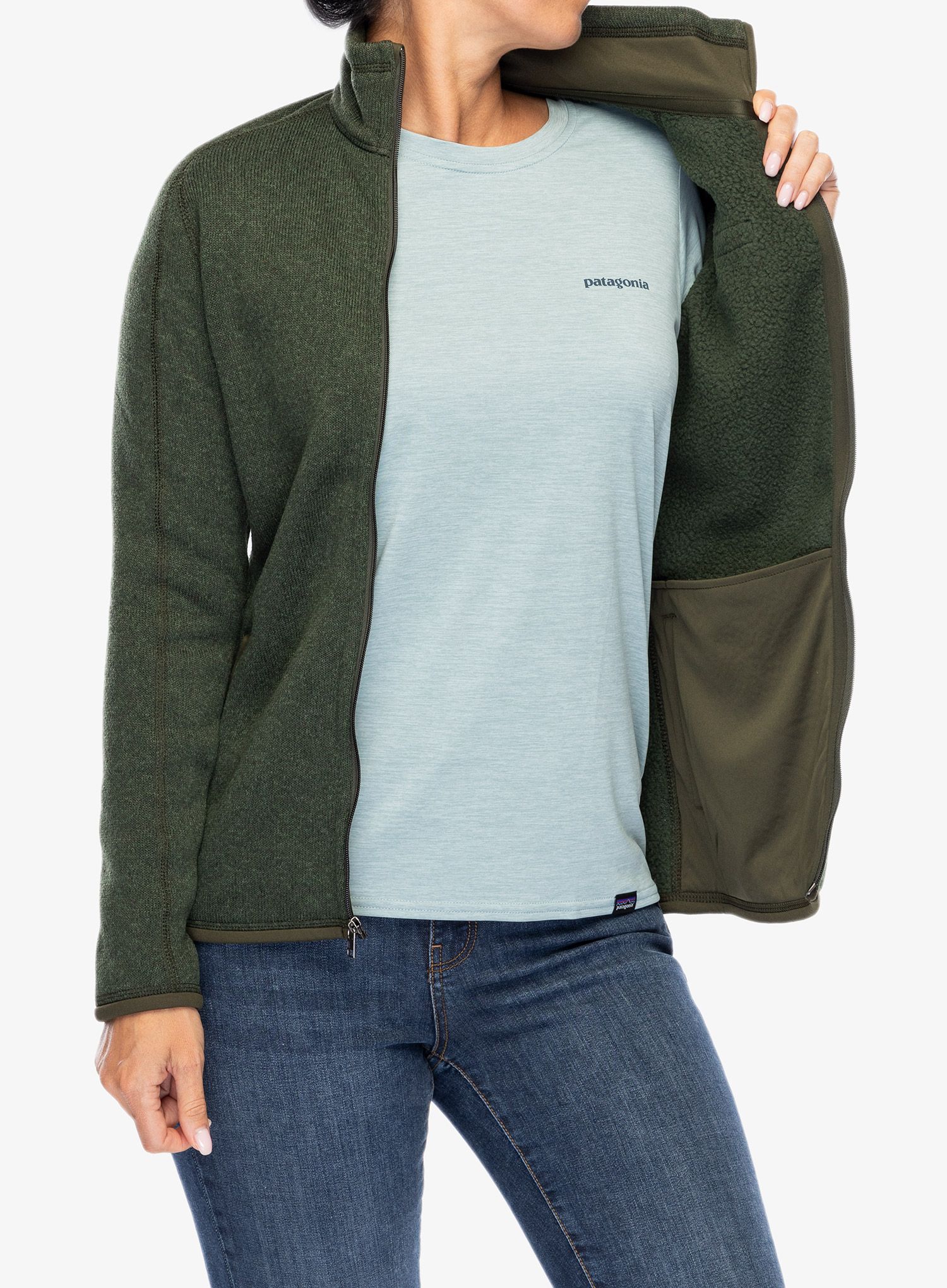 Фліска жіноча Patagonia Better Sweater Jacket - torrey pine green