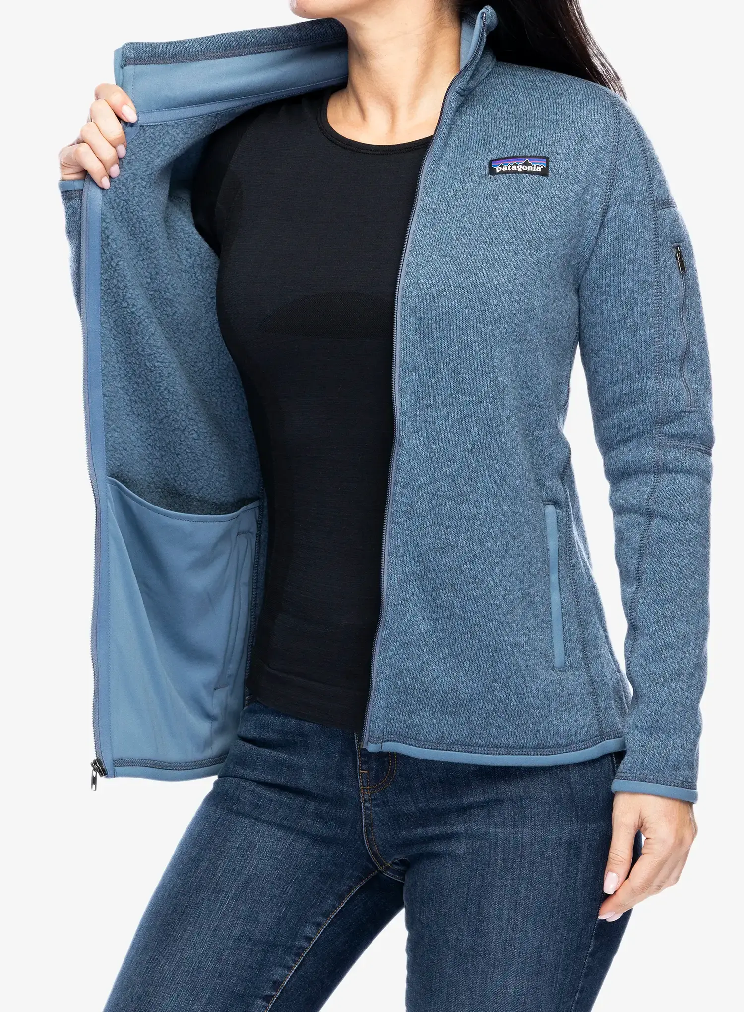 Фліска жіноча Patagonia Better Sweater Jacket - utility blue
