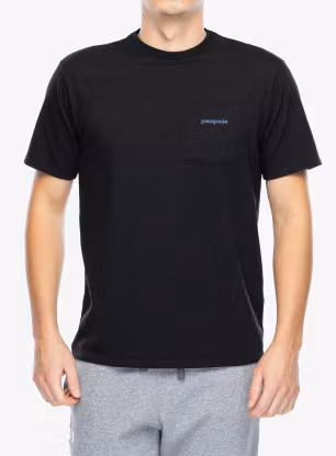 Футболка Patagonia Boardshort Logo Pocket Responsibili-Tee - ink black