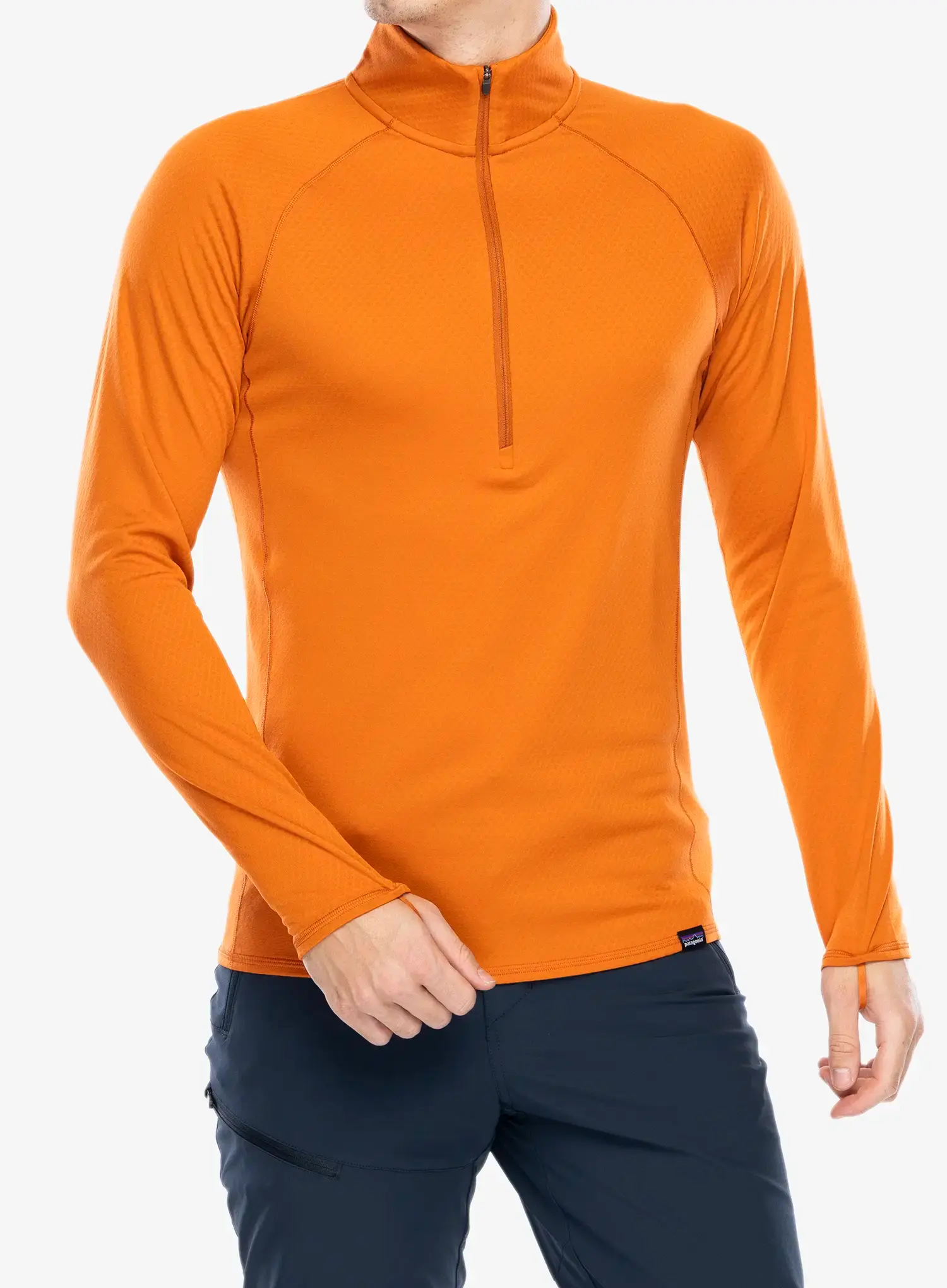 Термокофта Patagonia Capilene MW Zip-Neck - redtail rust