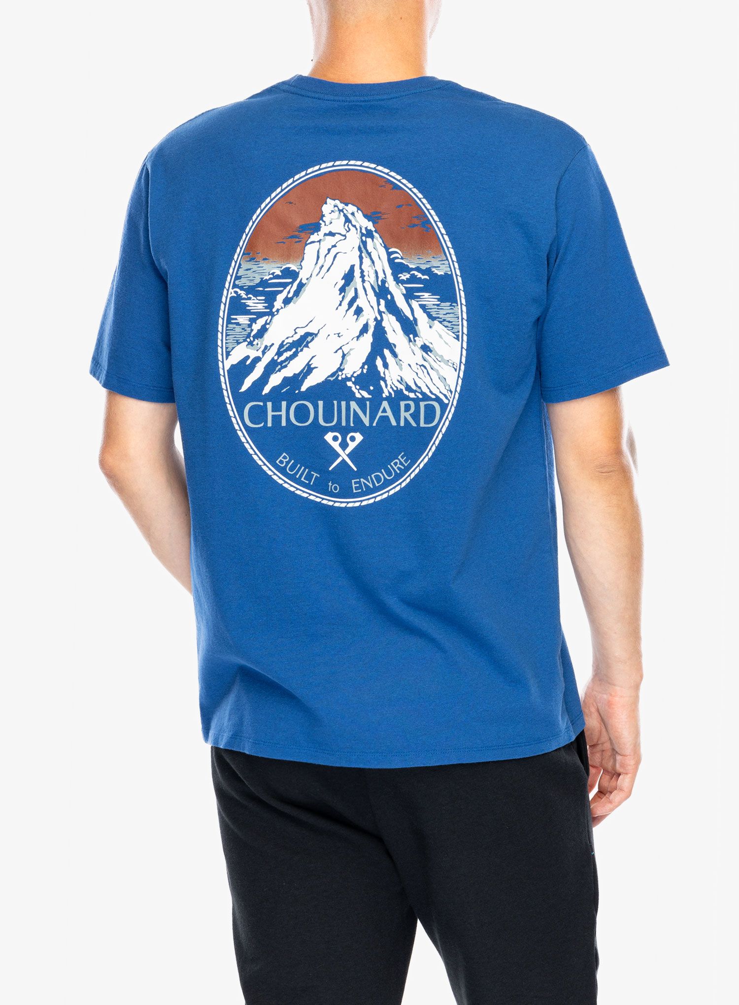Футболка бавовняна Patagonia Chouinard Crest Pocket Responsibili-Tee - endles blue