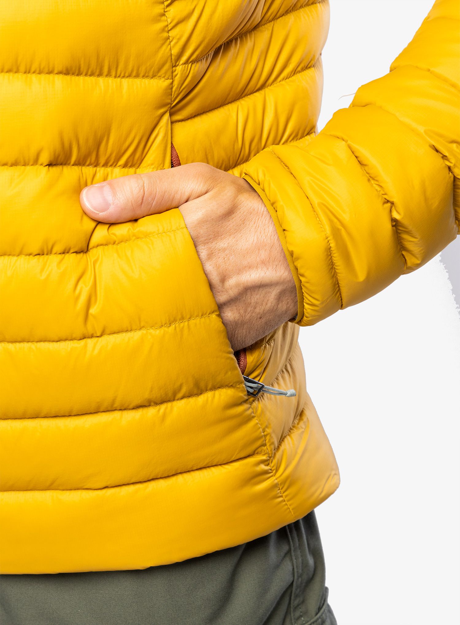 Пуховик Patagonia Down Sweater Hoody - cosmic gold
