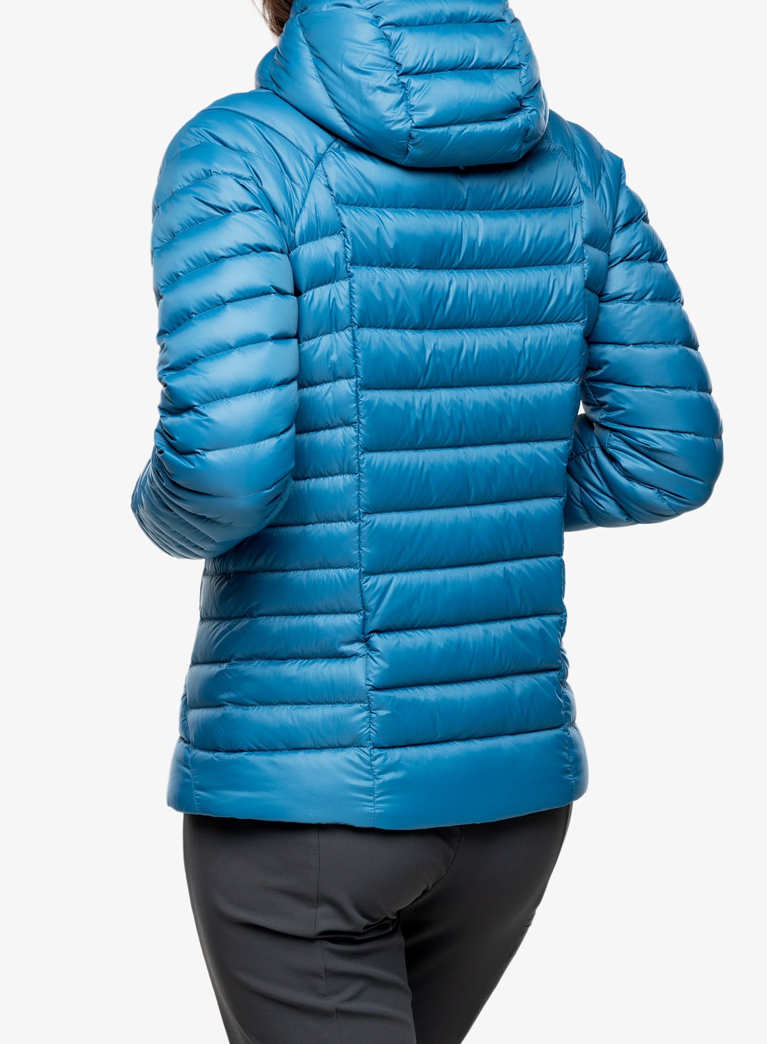 Пуховик жіноча Patagonia Down Sweater Hoody - lagom blue