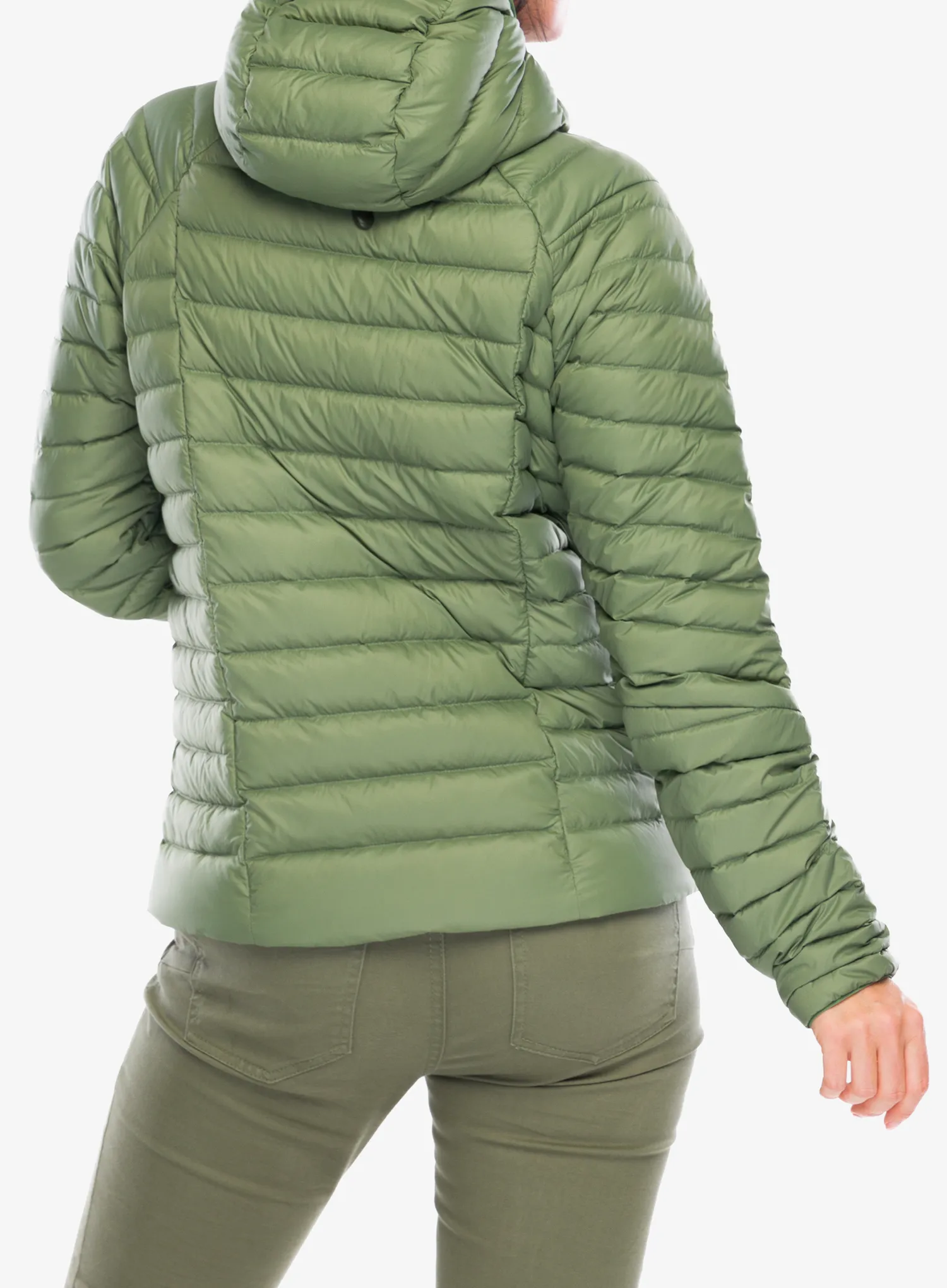 Пуховик жіноча Patagonia Down Sweater Hoody - terrain green