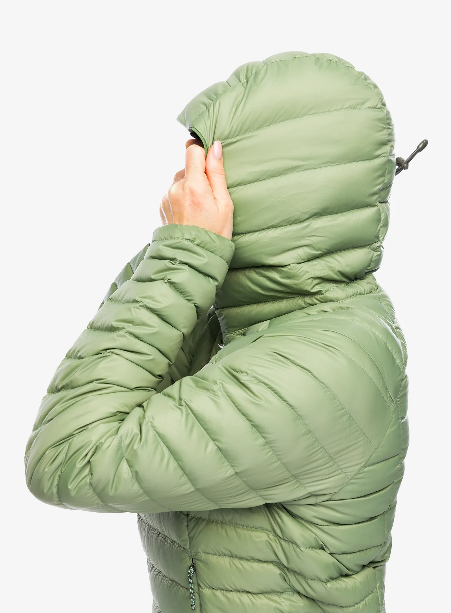 Пуховик жіноча Patagonia Down Sweater Hoody - terrain green