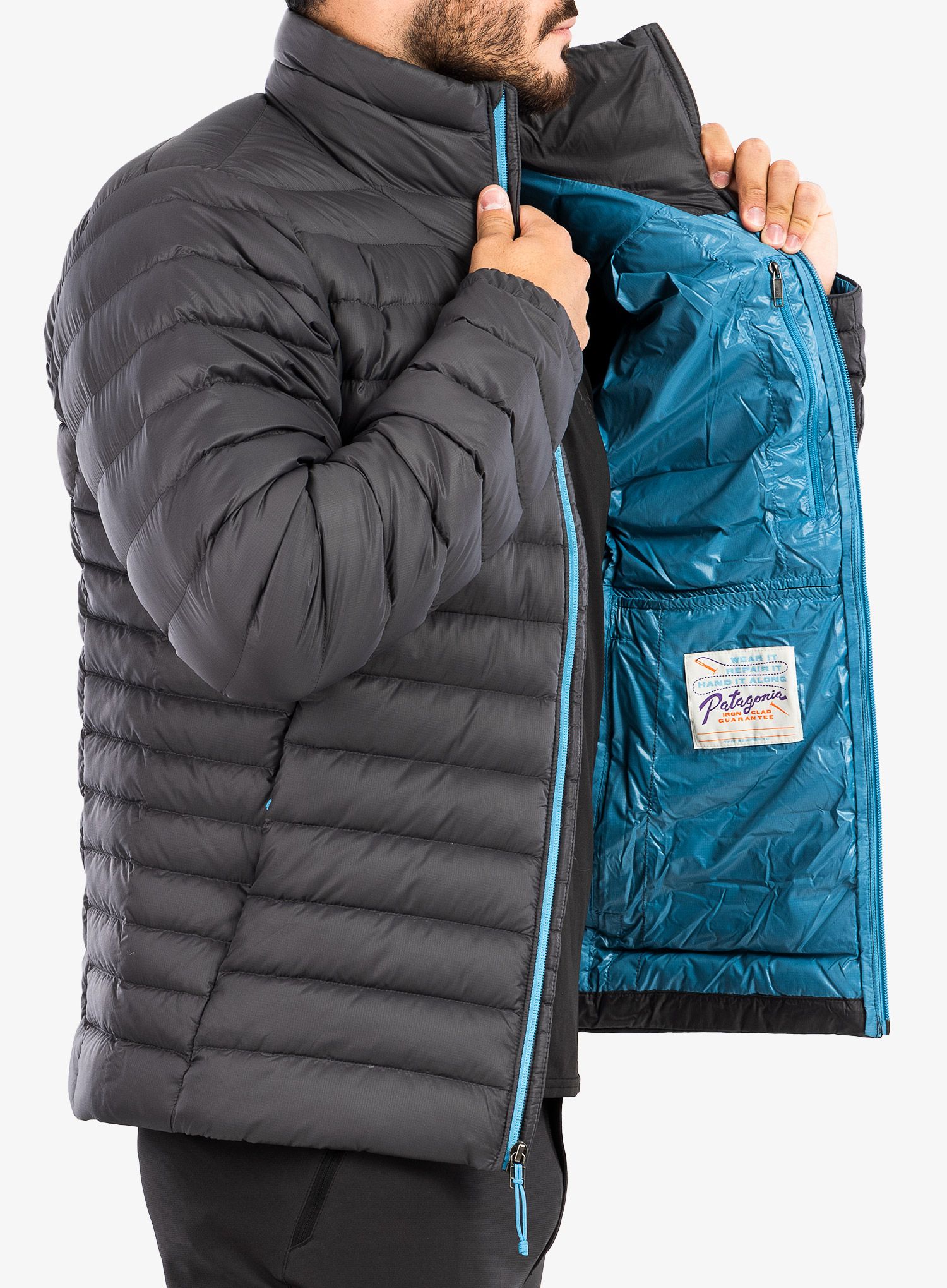 Пуховик Patagonia Down Sweater - forge grey