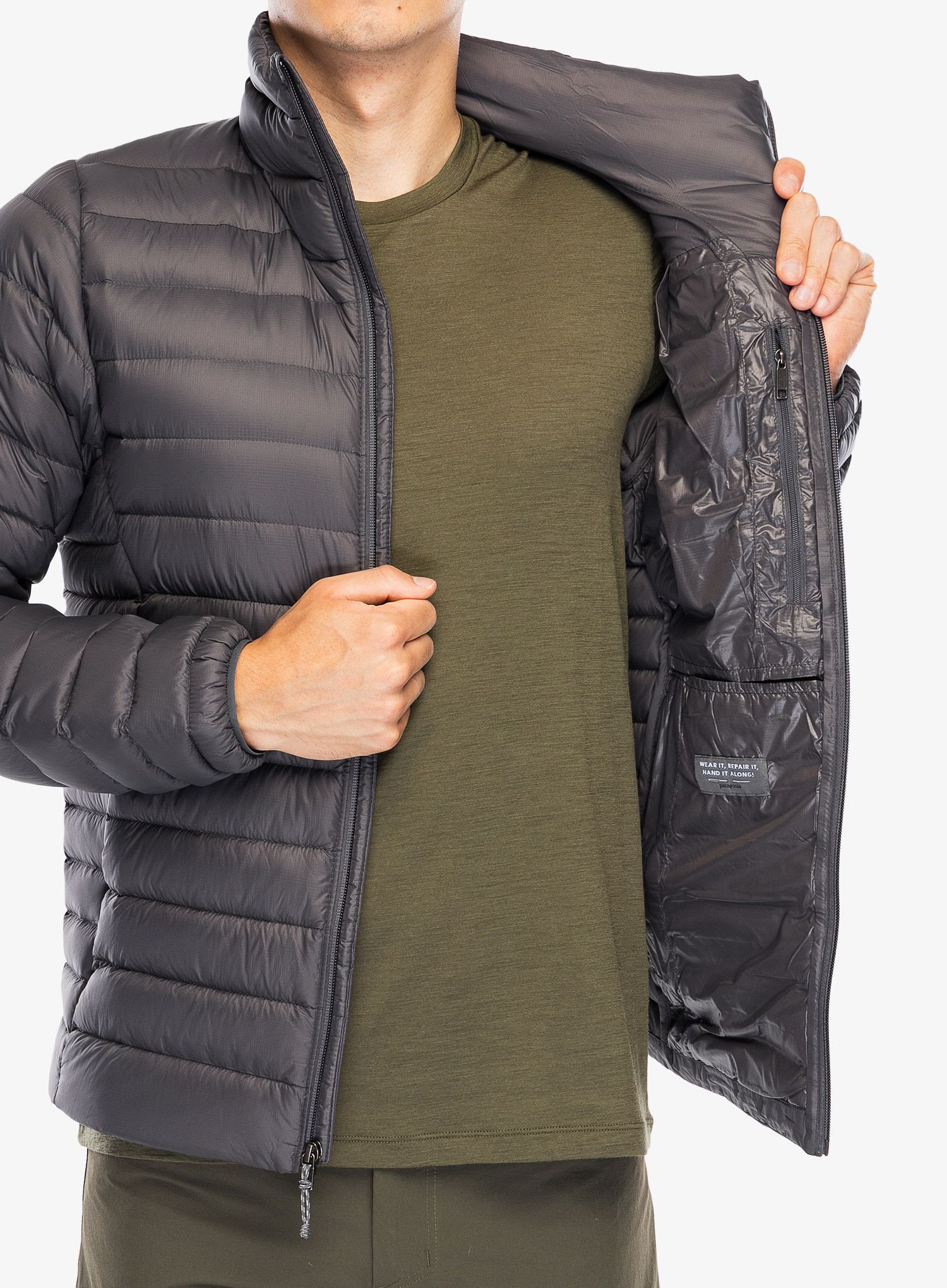 Пуховик Patagonia Down Sweater - forge grey/forge grey