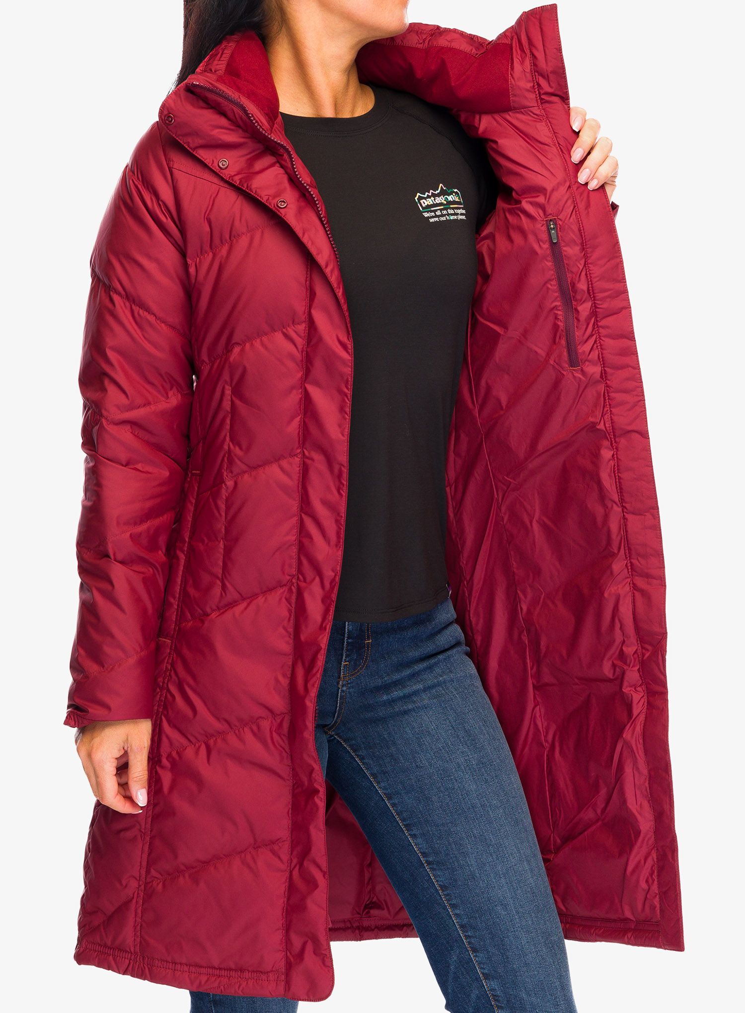 Плащ жіночий Patagonia Down With It Parka - oxide red
