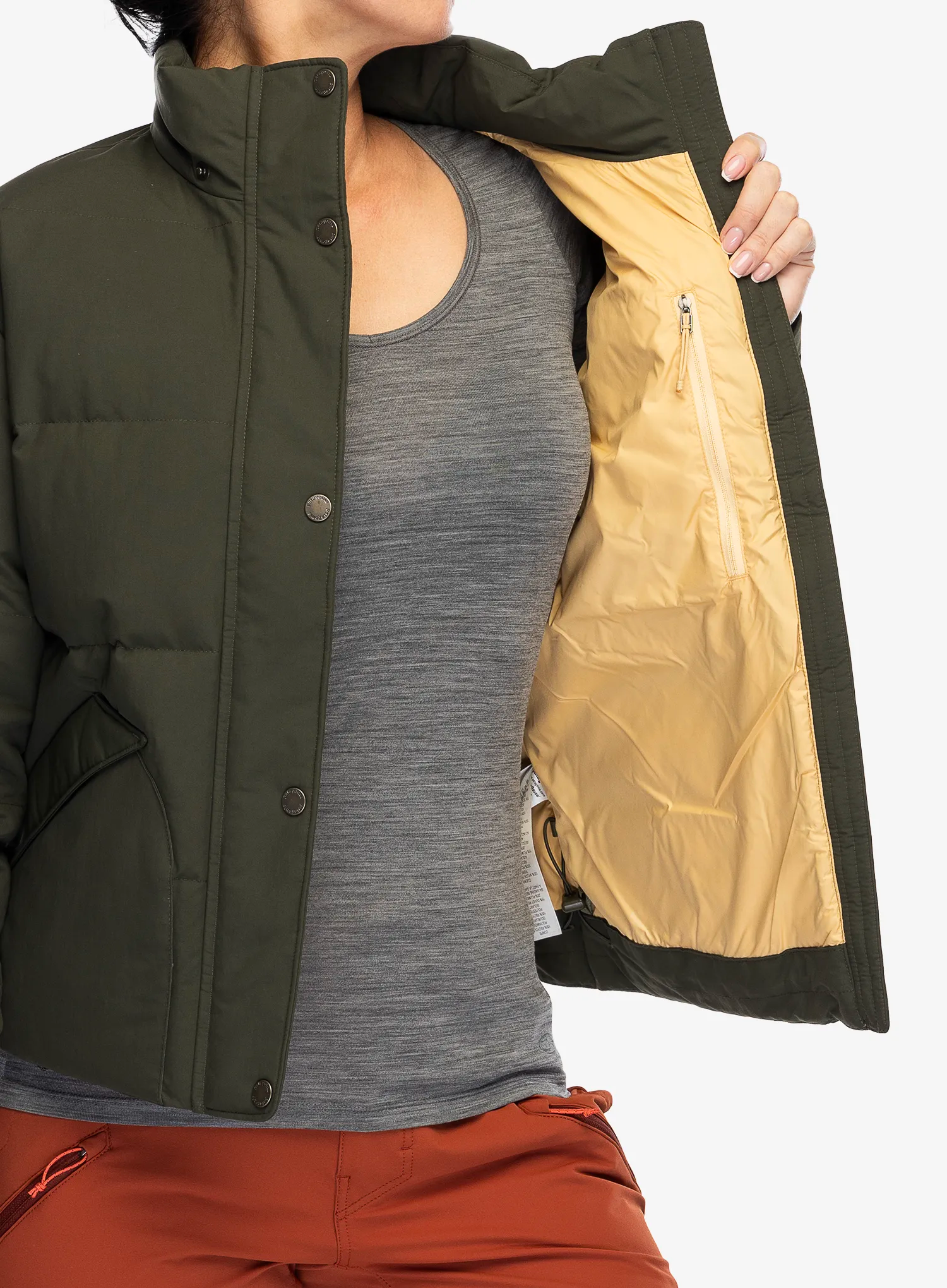 Пуховик жіноча Patagonia Downdrift Jacket - pine needle green