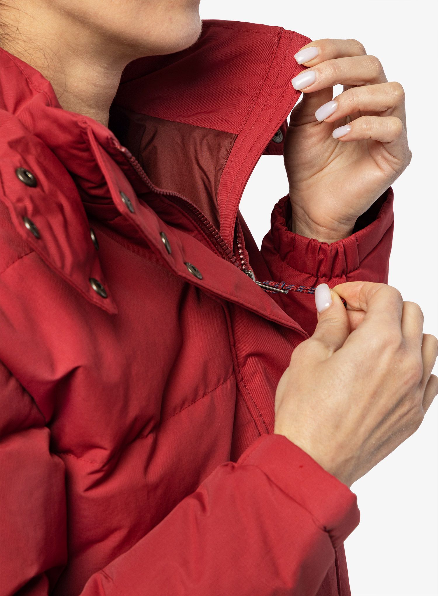 Пуховик жіноча Patagonia Downdrift Jacket - wax red
