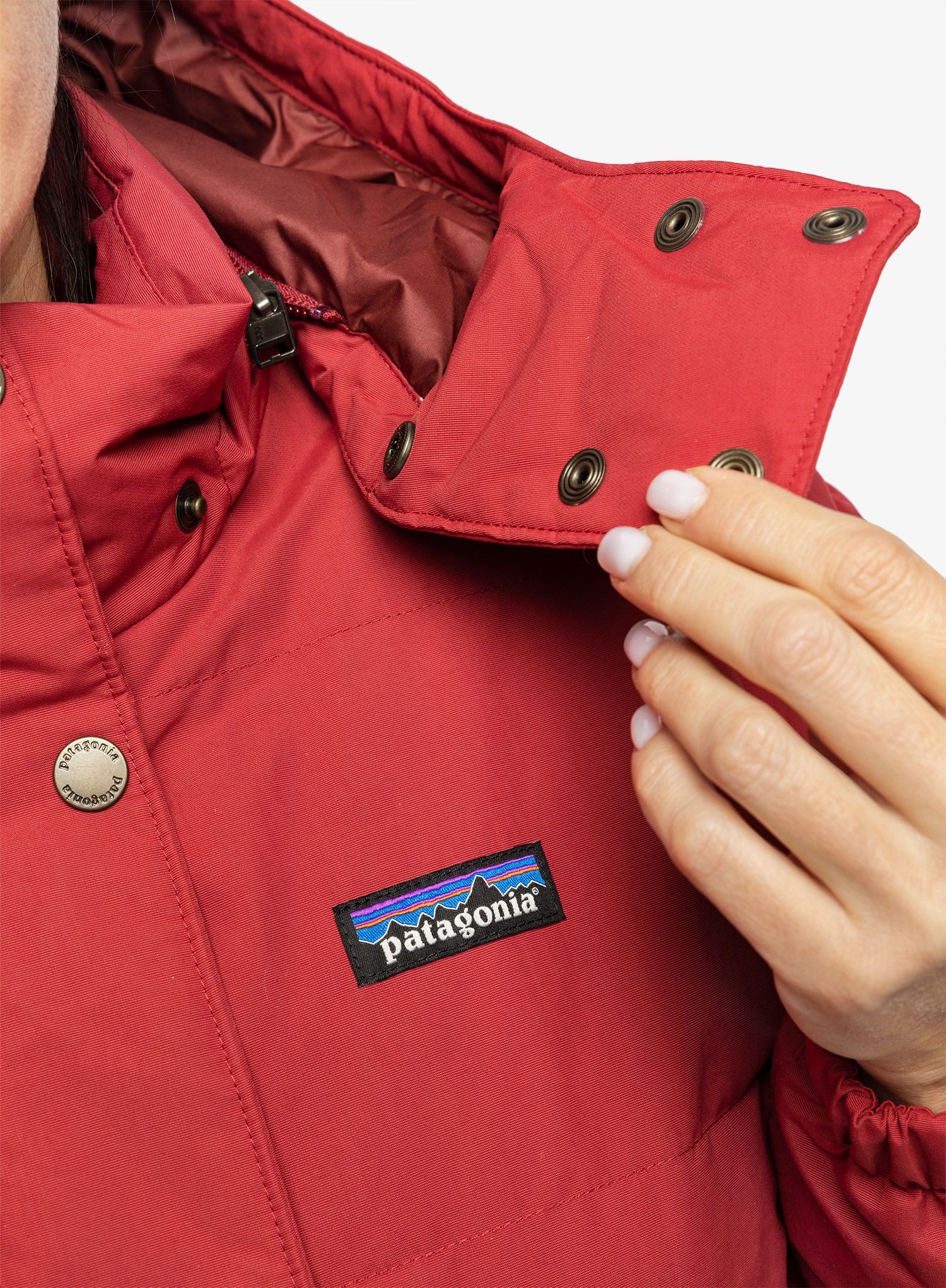 Пуховик жіноча Patagonia Downdrift Jacket - wax red