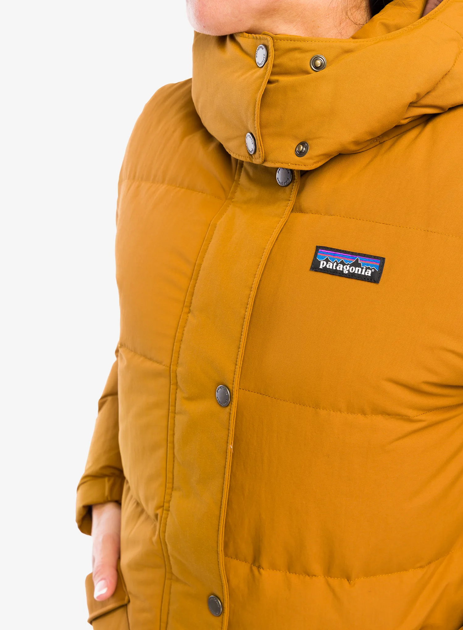Плащ пуховий Patagonia Downdrift Parka - shelter brown