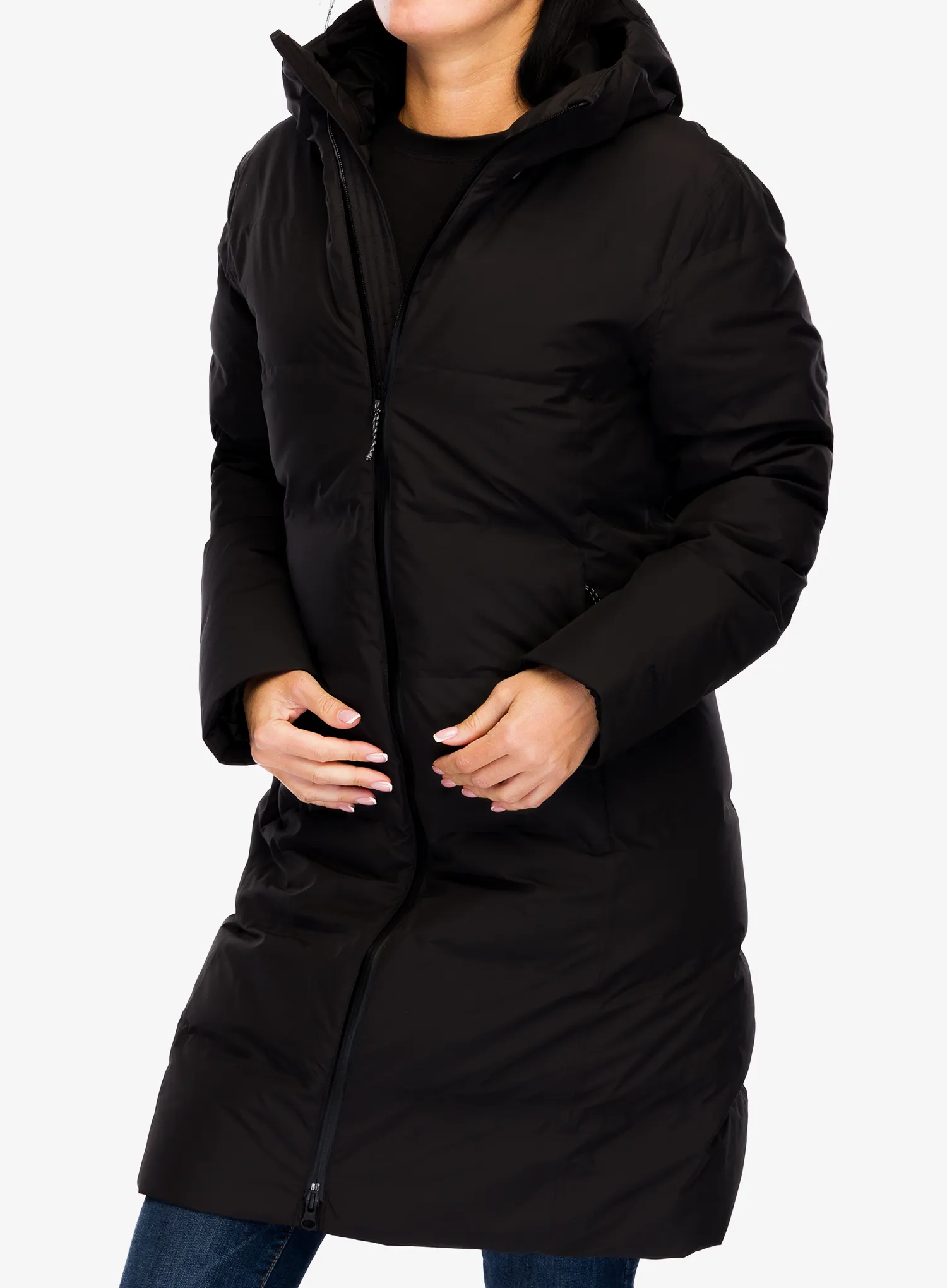 Плащ пуховий жіночий Patagonia Jackson Glacier Parka - black