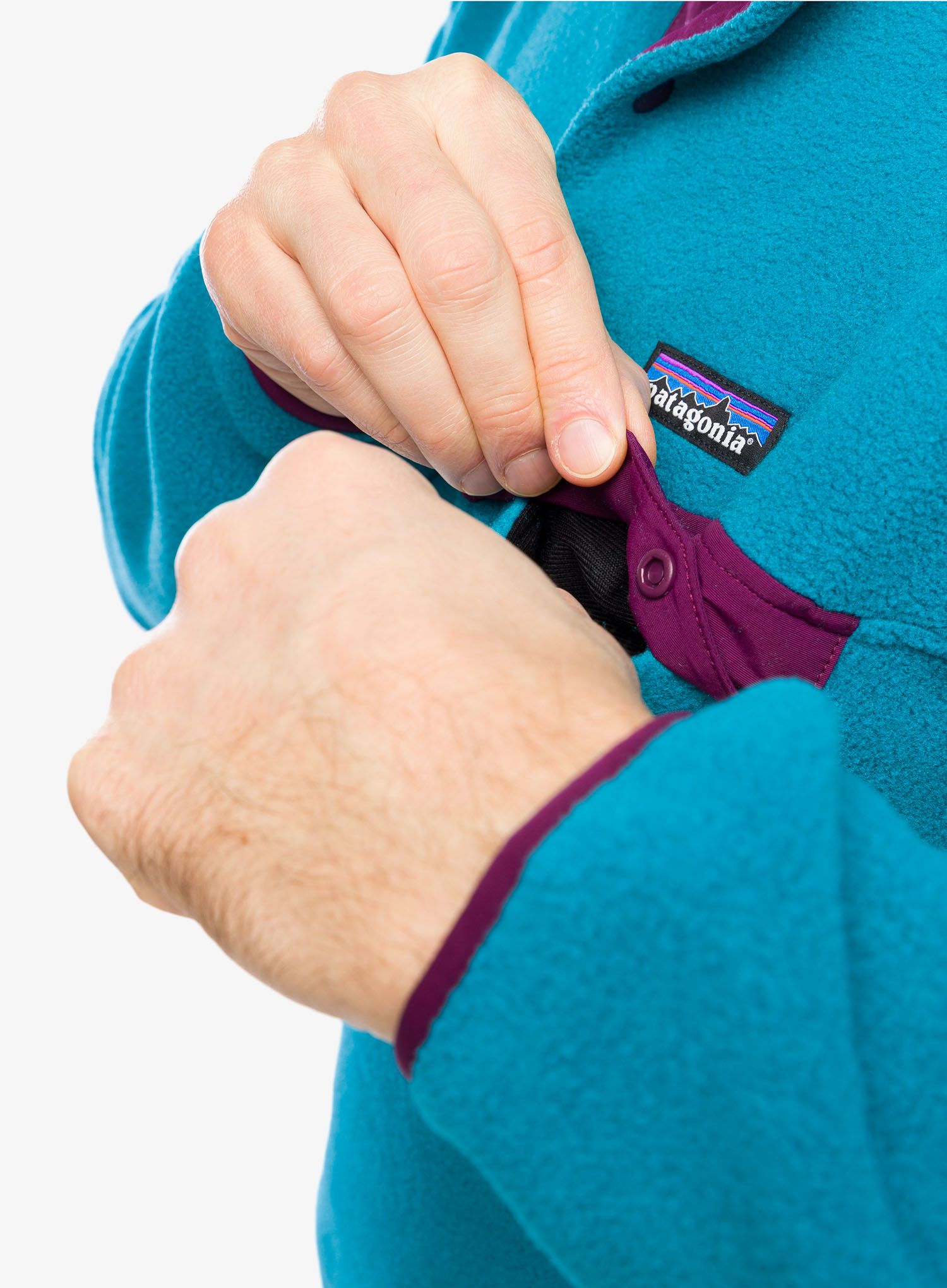 Кофта без каптура Patagonia Lightweight Synch Snap-T Pullover - belay blue