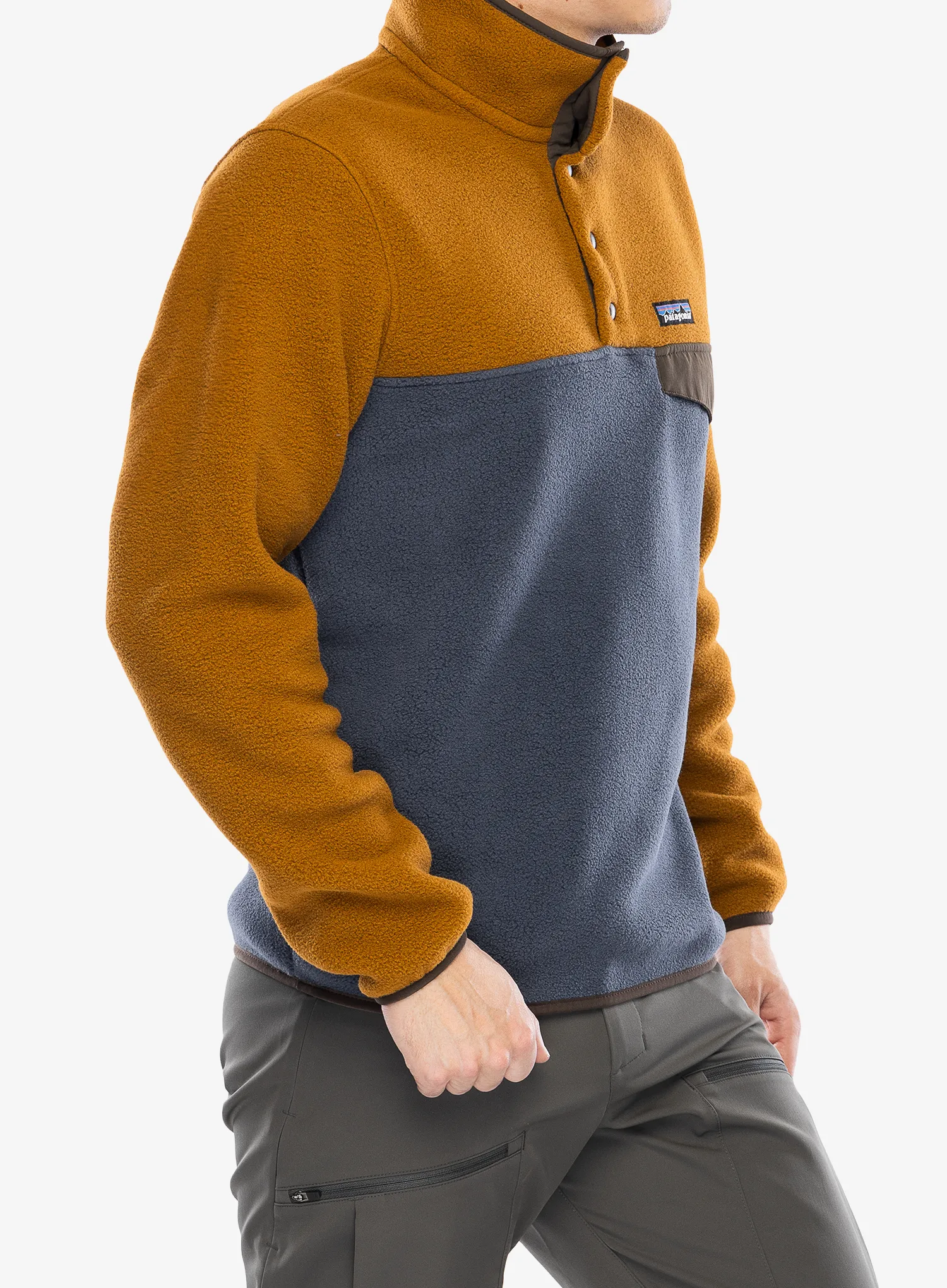 Кофта без каптура Patagonia Lightweight Synch Snap-T Pullover - shelter brown