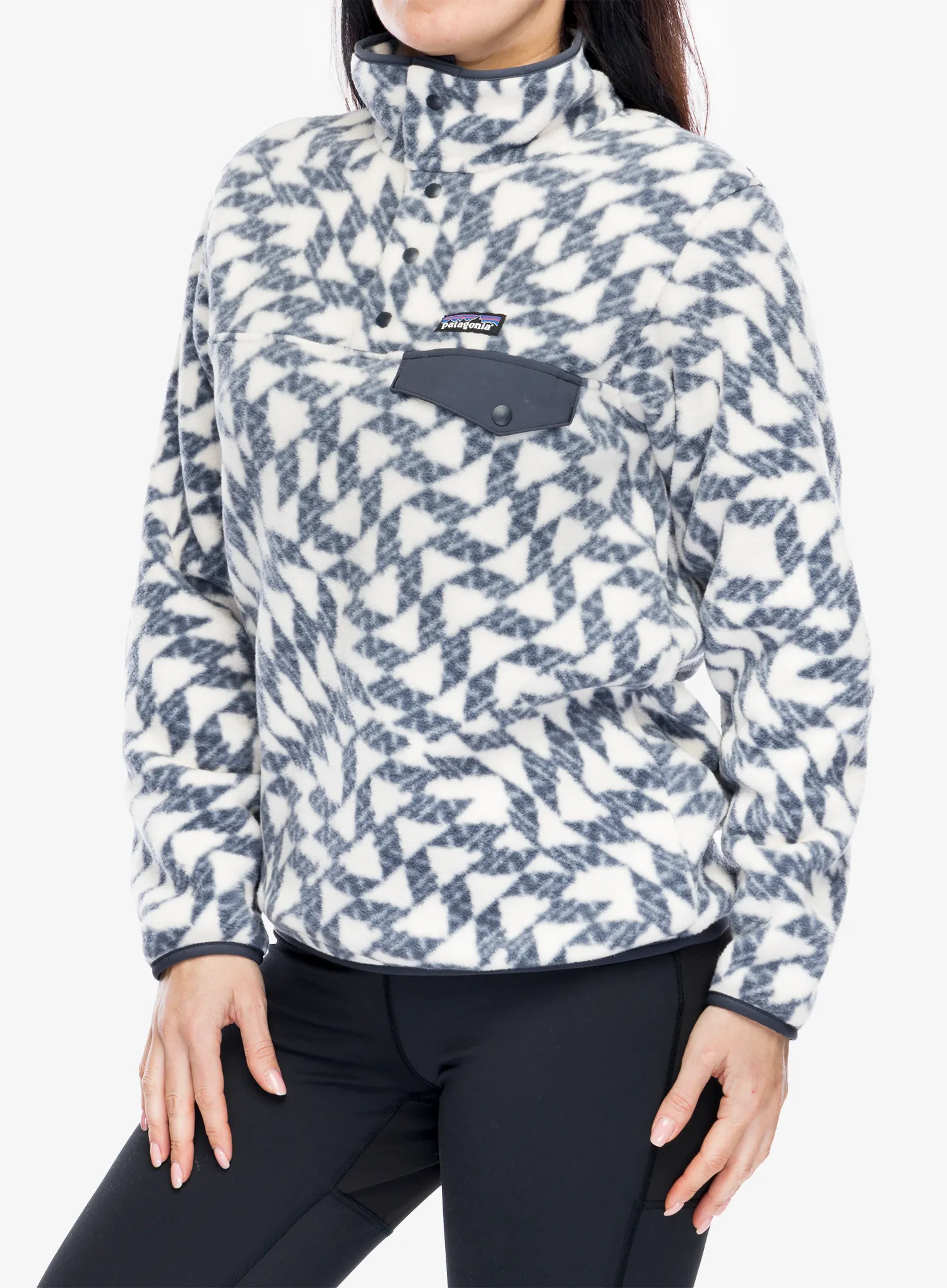 Кофта флісова жіноча Patagonia Lightweight Synch Snap-T Pullover - synched flight small natural
