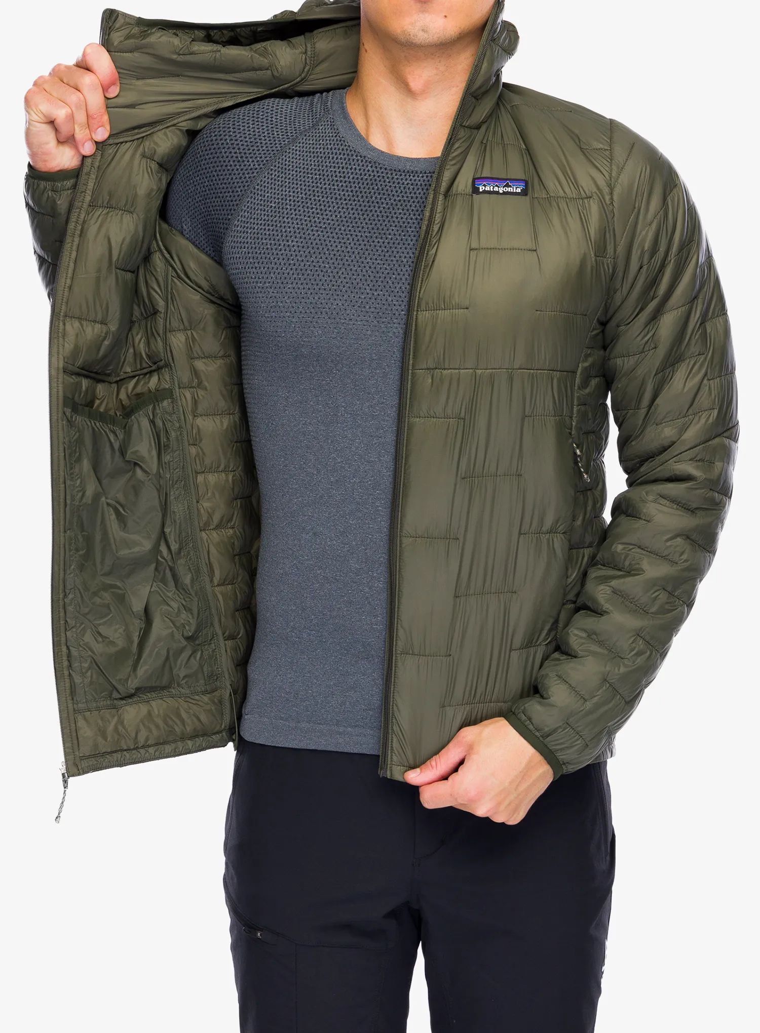 Куртка утеплена Patagonia Micro Puff Hoody - pine needle green
