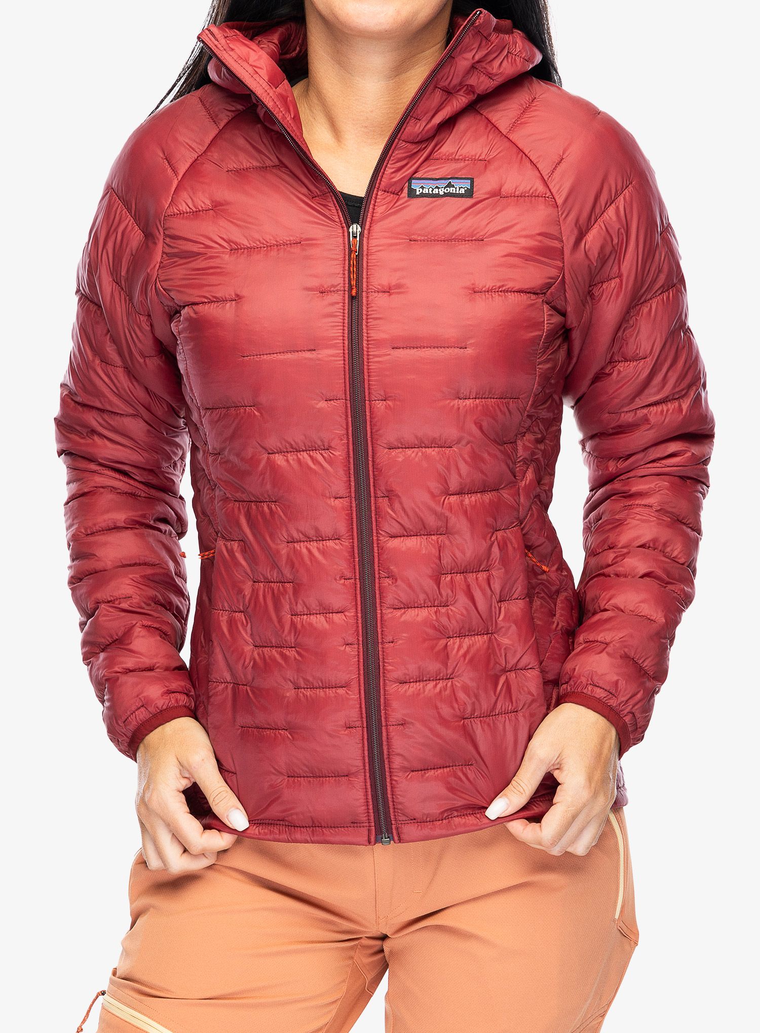 Куртка утеплена жіноча Patagonia Micro Puff Hoody - oxide red