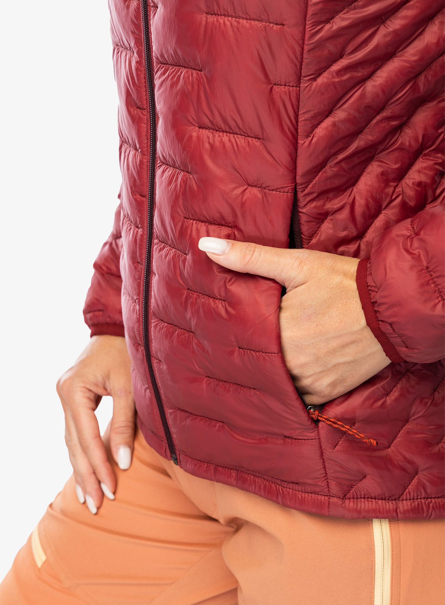 Куртка утеплена жіноча Patagonia Micro Puff Hoody - oxide red