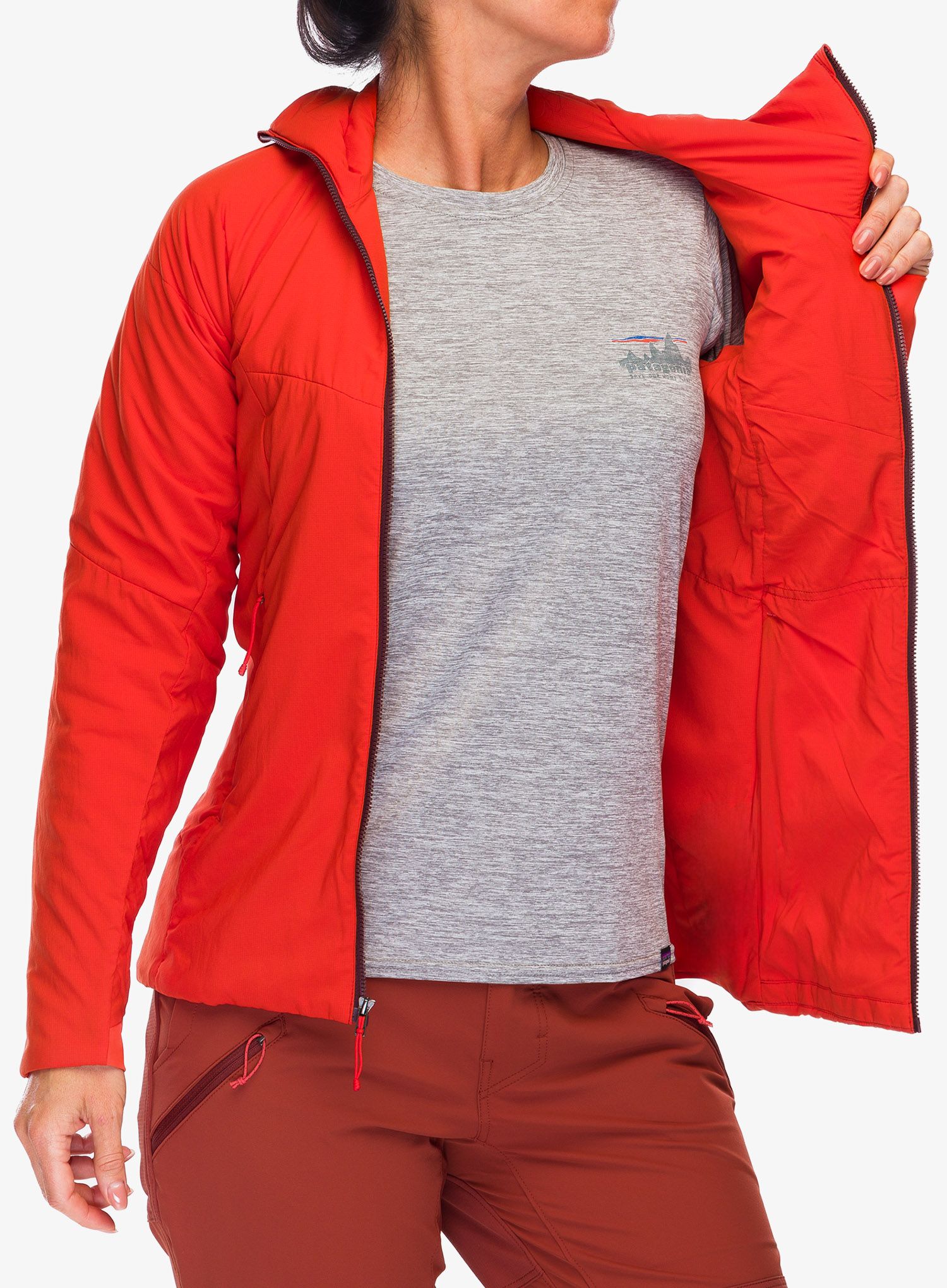 Куртка утеплена Patagonia Nano-Air Hoody - paintbrush red