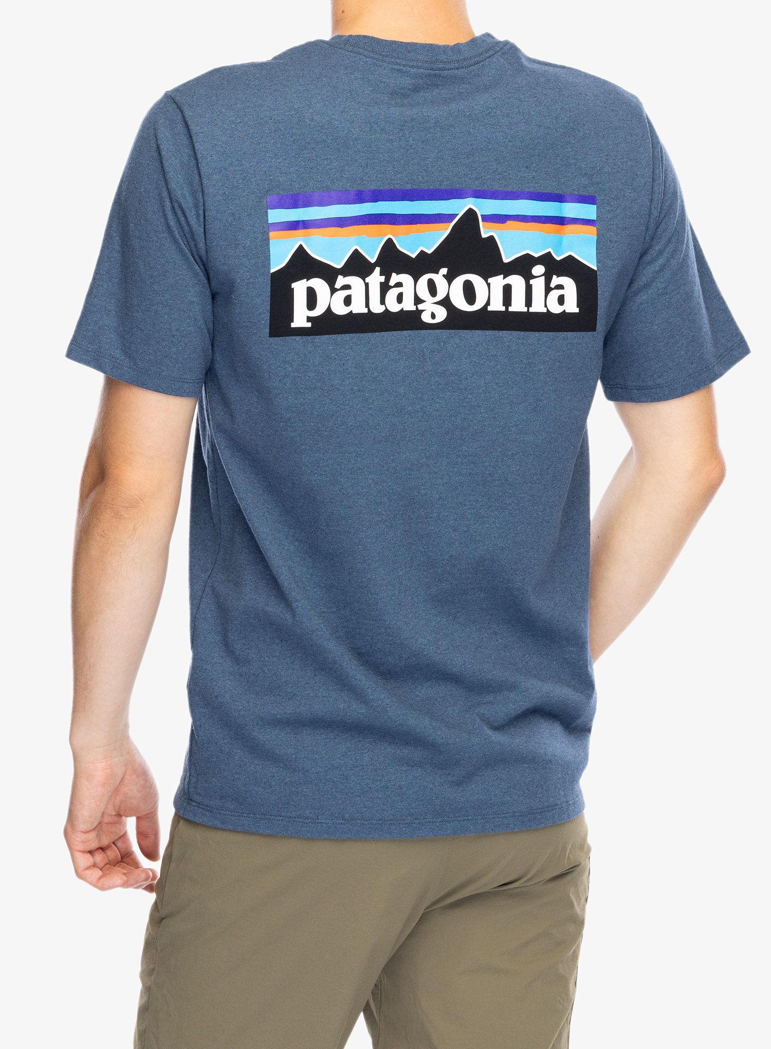 Футболка бавовняна Patagonia P-6 Logo Responsibili-Tee - utility blue