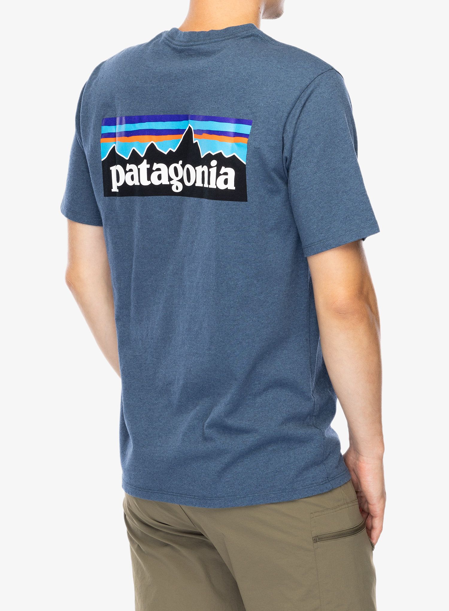 Футболка бавовняна Patagonia P-6 Logo Responsibili-Tee - utility blue