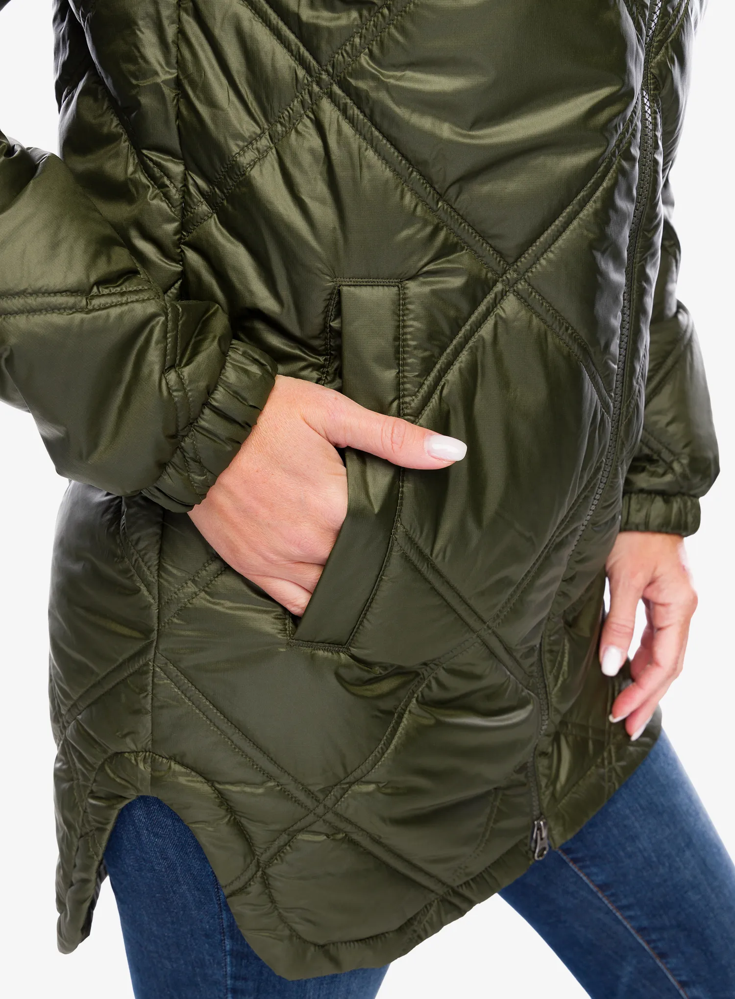 Плащ жіночий Patagonia Pine Bank Insulated Parka - pine needle green