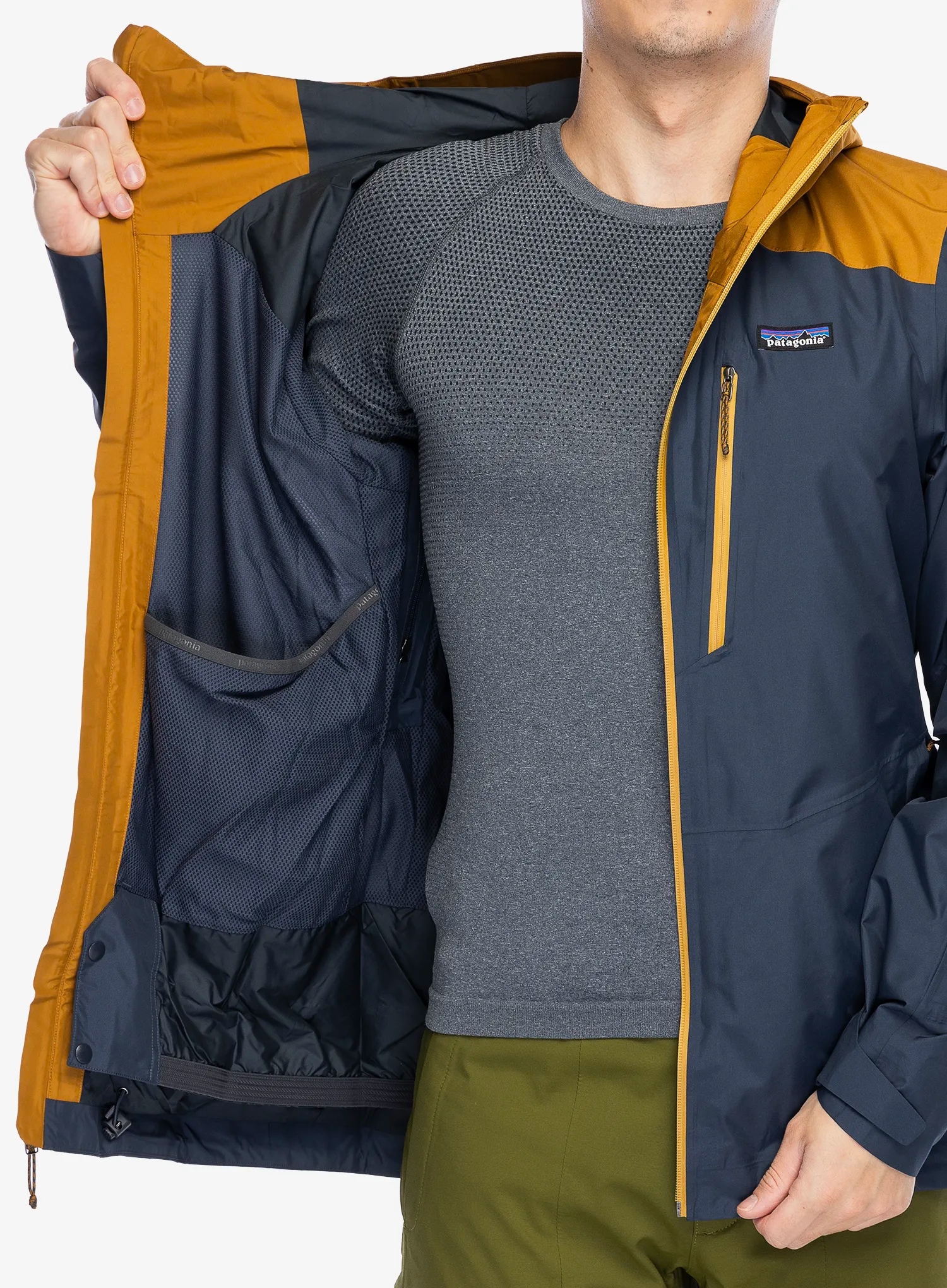 Куртка лижна Patagonia Powder Town Jacket - smolder blue