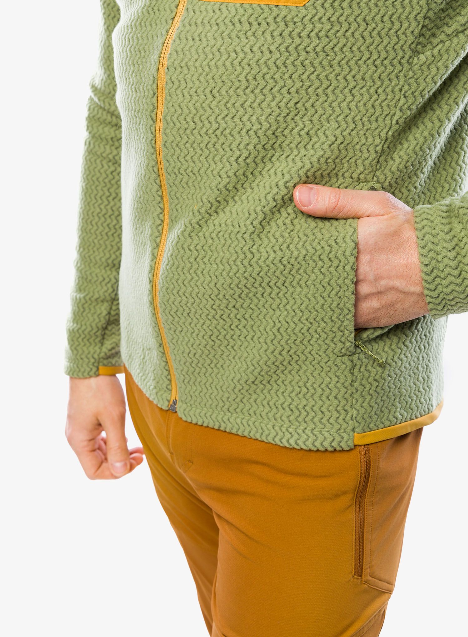 Кофта флісова Patagonia R1 Air Full-Zip Hoody - buckhorn green