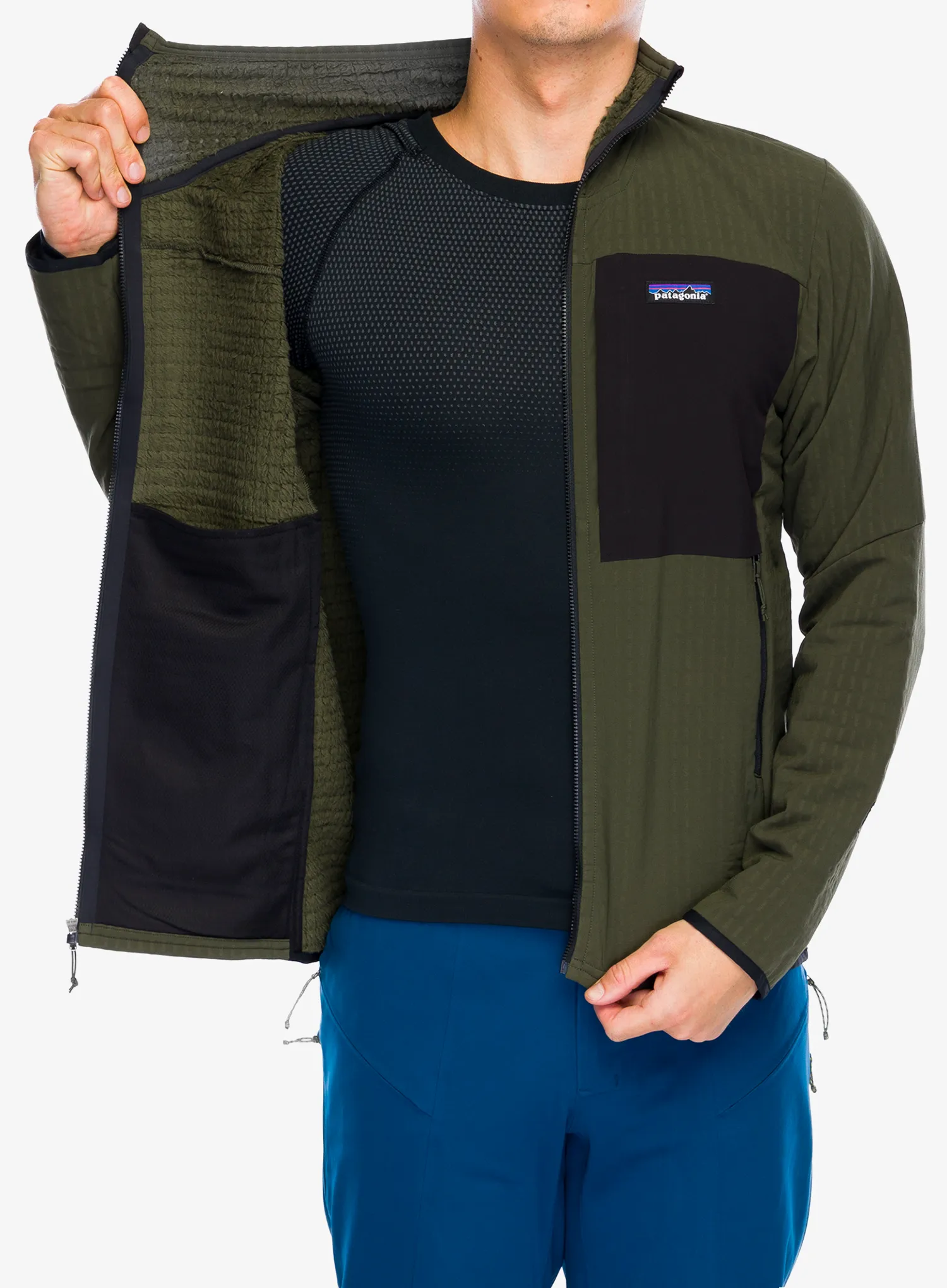 Куртка softshell Patagonia R2 TechFace Jacket - pine needle green