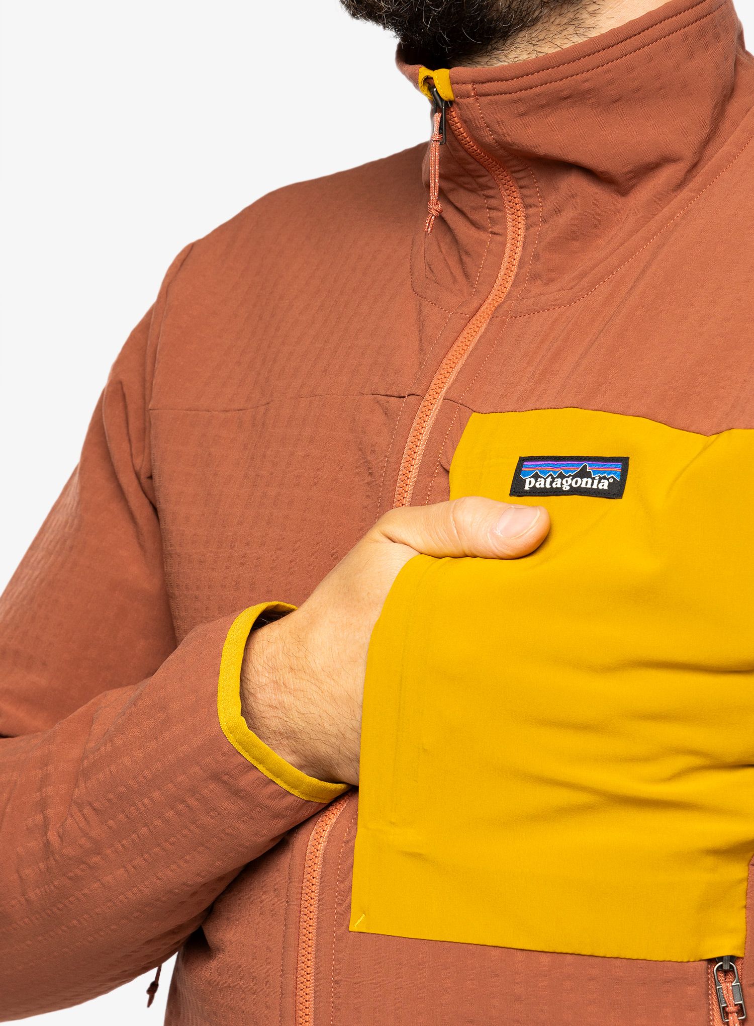 Куртка softshell Patagonia R2 TechFace Jkt - burl red