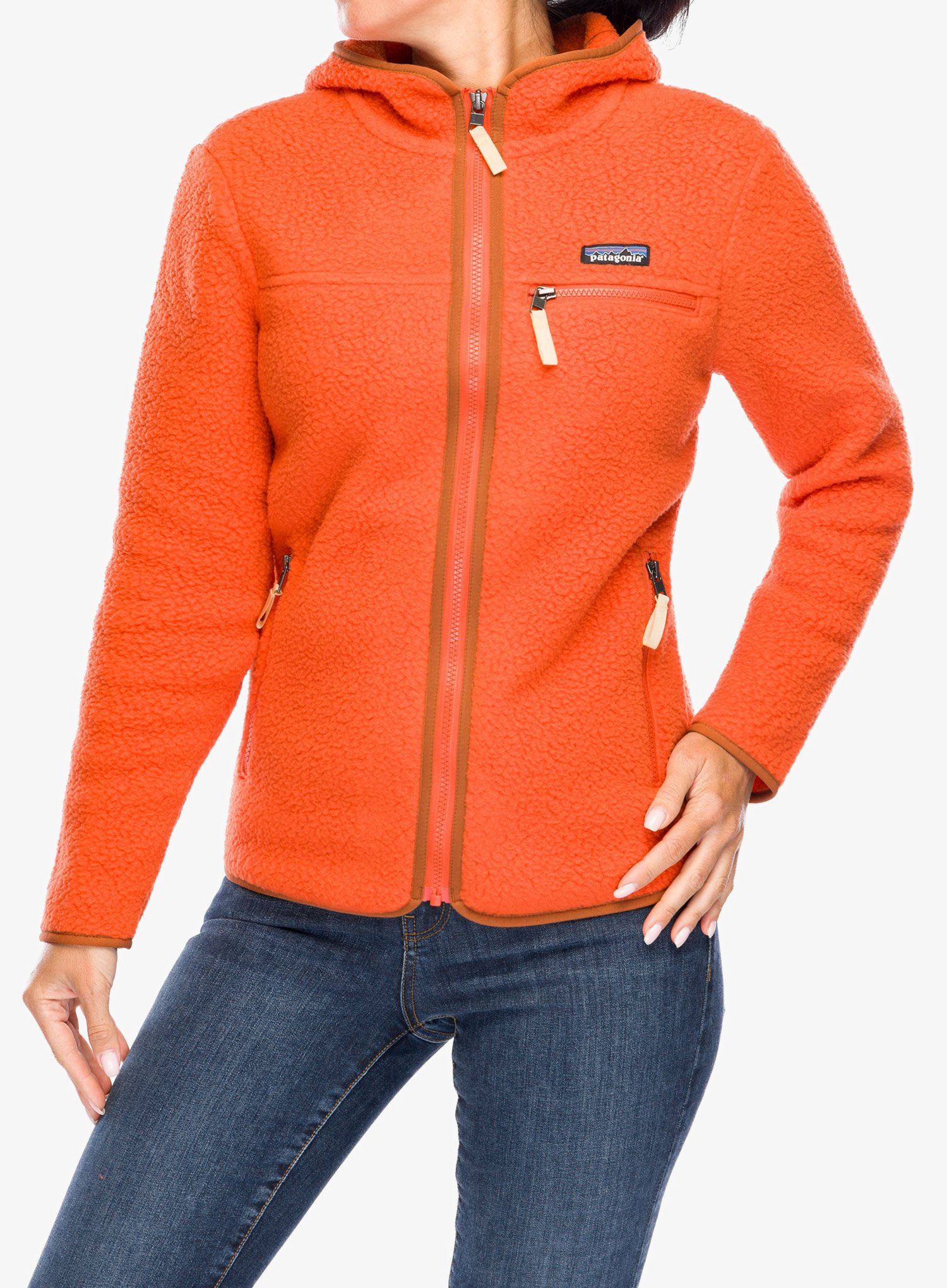 Фліска жіноча Patagonia Retro Pile Hoody - madder red