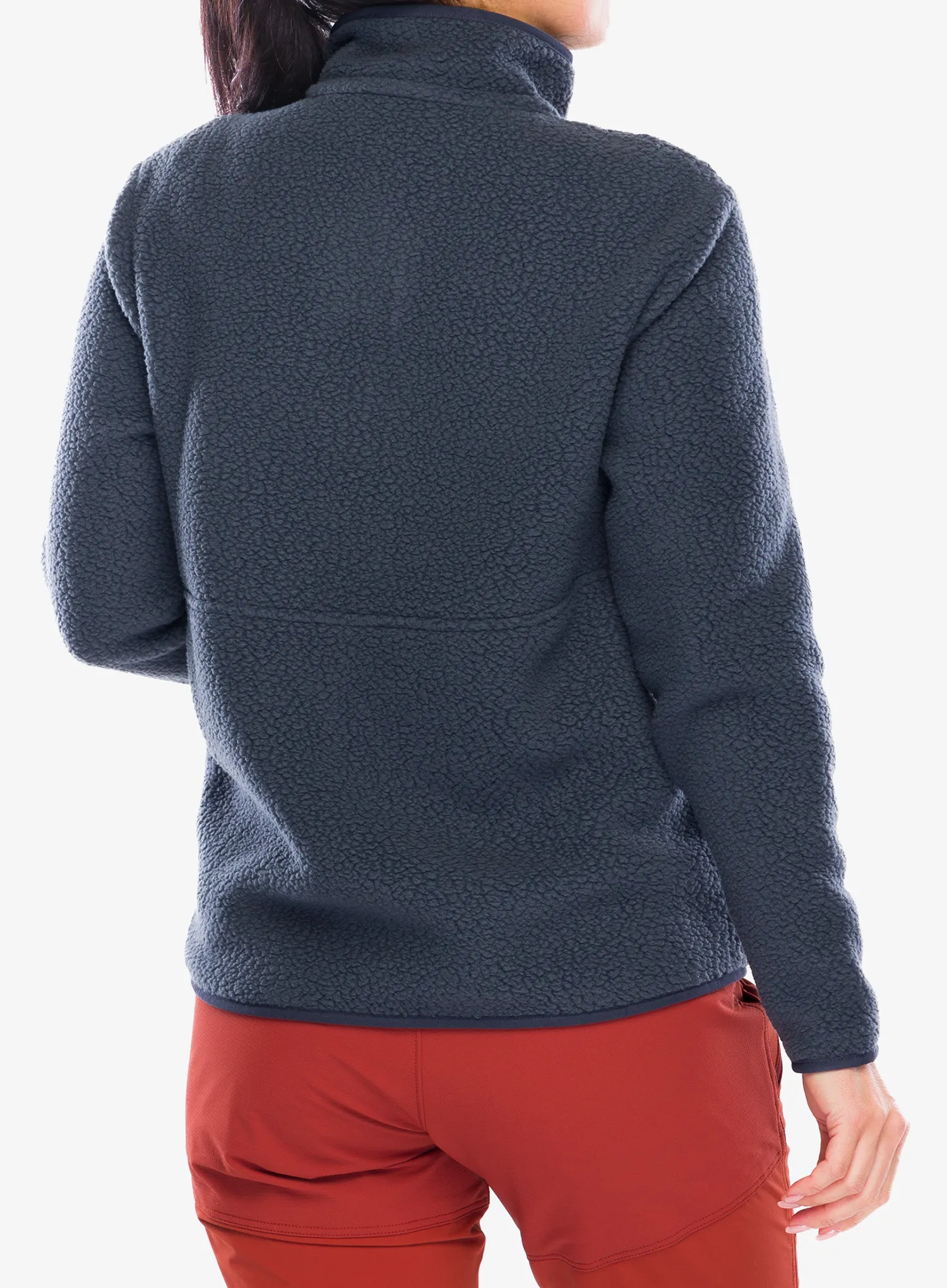 Кофта флісова жіноча Patagonia Retro Pile Marsupial - smolder blue