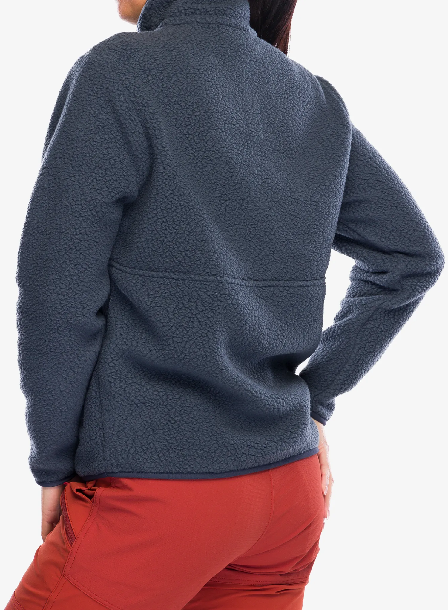 Кофта флісова жіноча Patagonia Retro Pile Marsupial - smolder blue