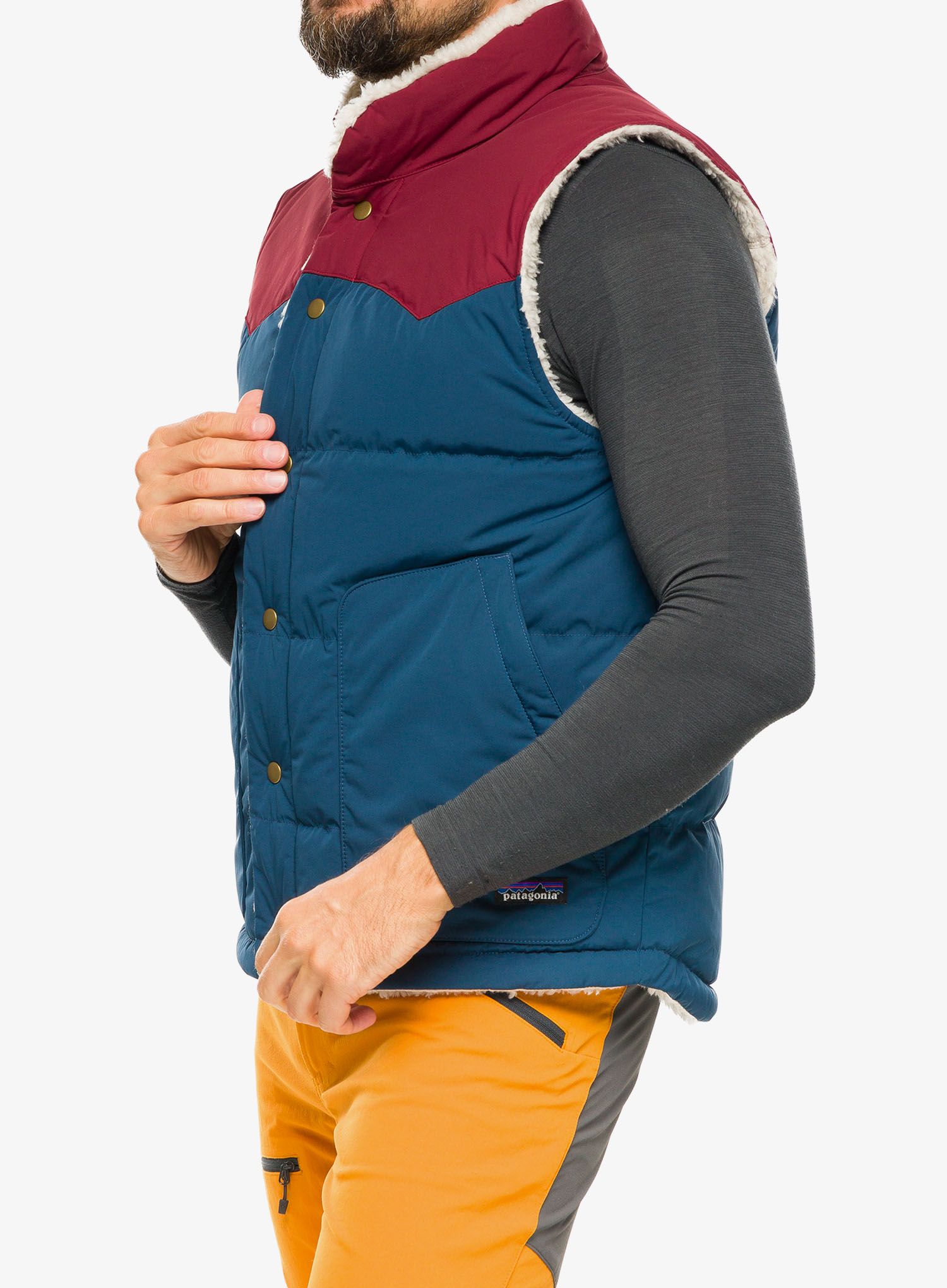 Жилет пуховий Patagonia Reversible Bivy Down Vest - tidepool blue