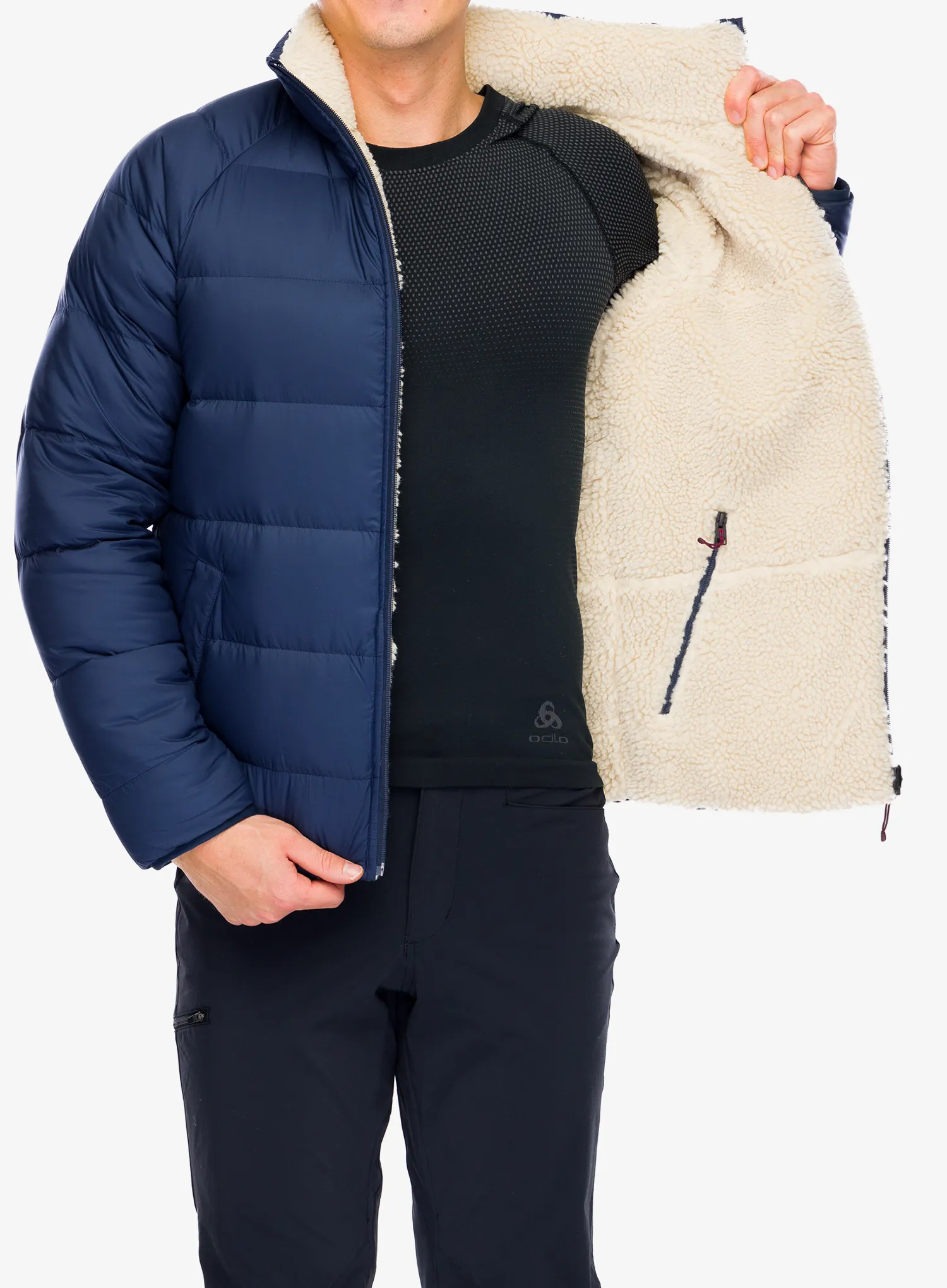 Пуховик Patagonia Reversible Silent Down Jacket - new navy