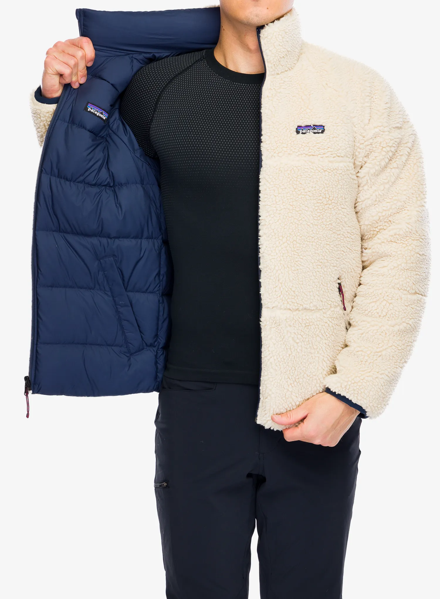 Пуховик Patagonia Reversible Silent Down Jacket - new navy