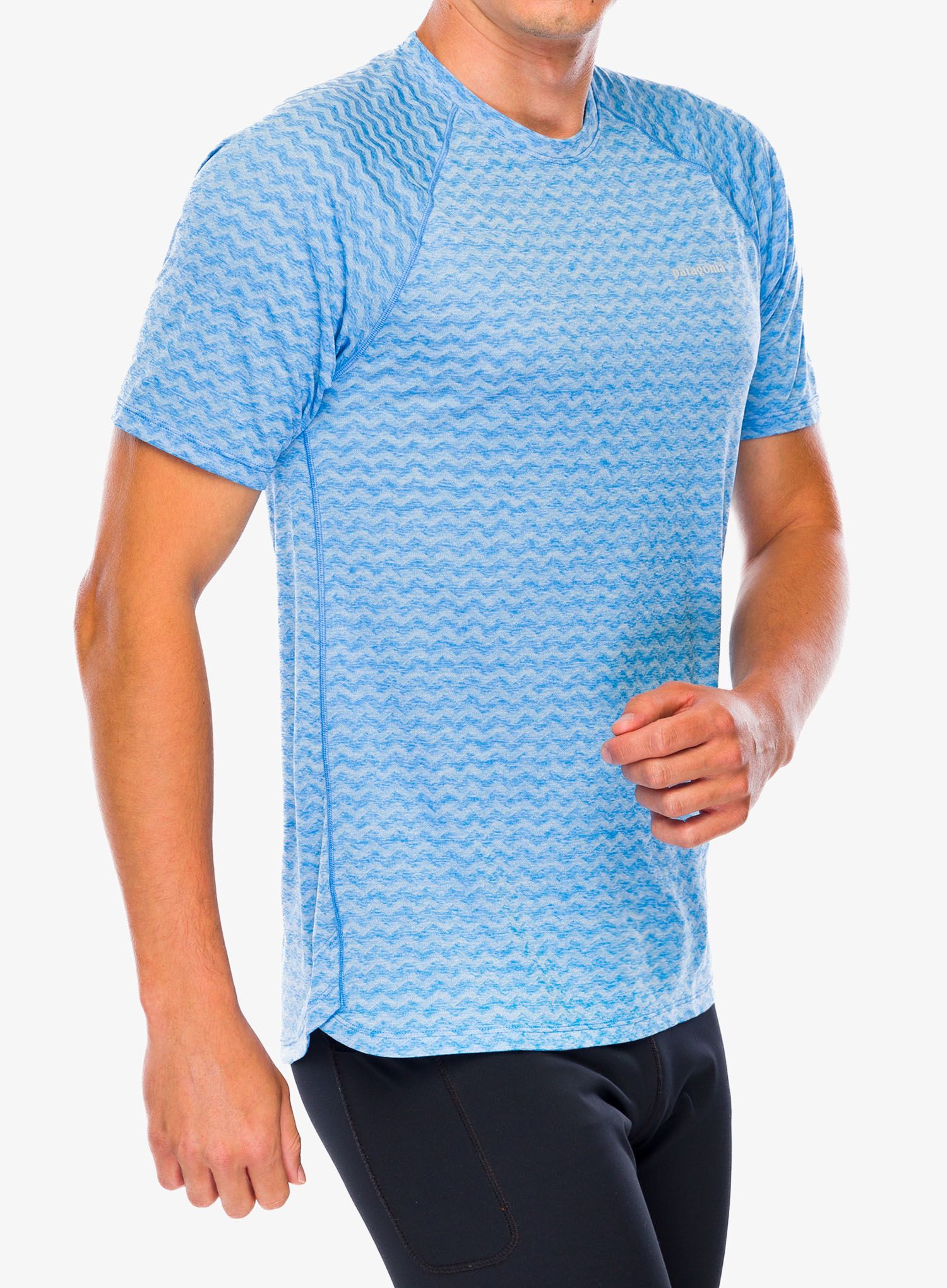 Футболка для бігу Patagonia Ridge Flow Shirt - vessel blue