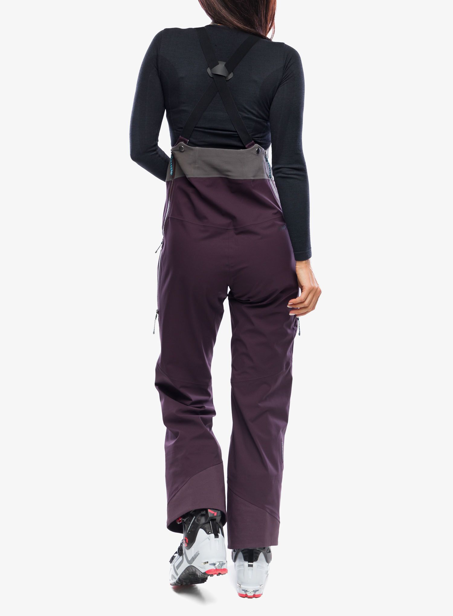 Штани скітурингові жіночі Patagonia SnowDrifter Bibs - plum