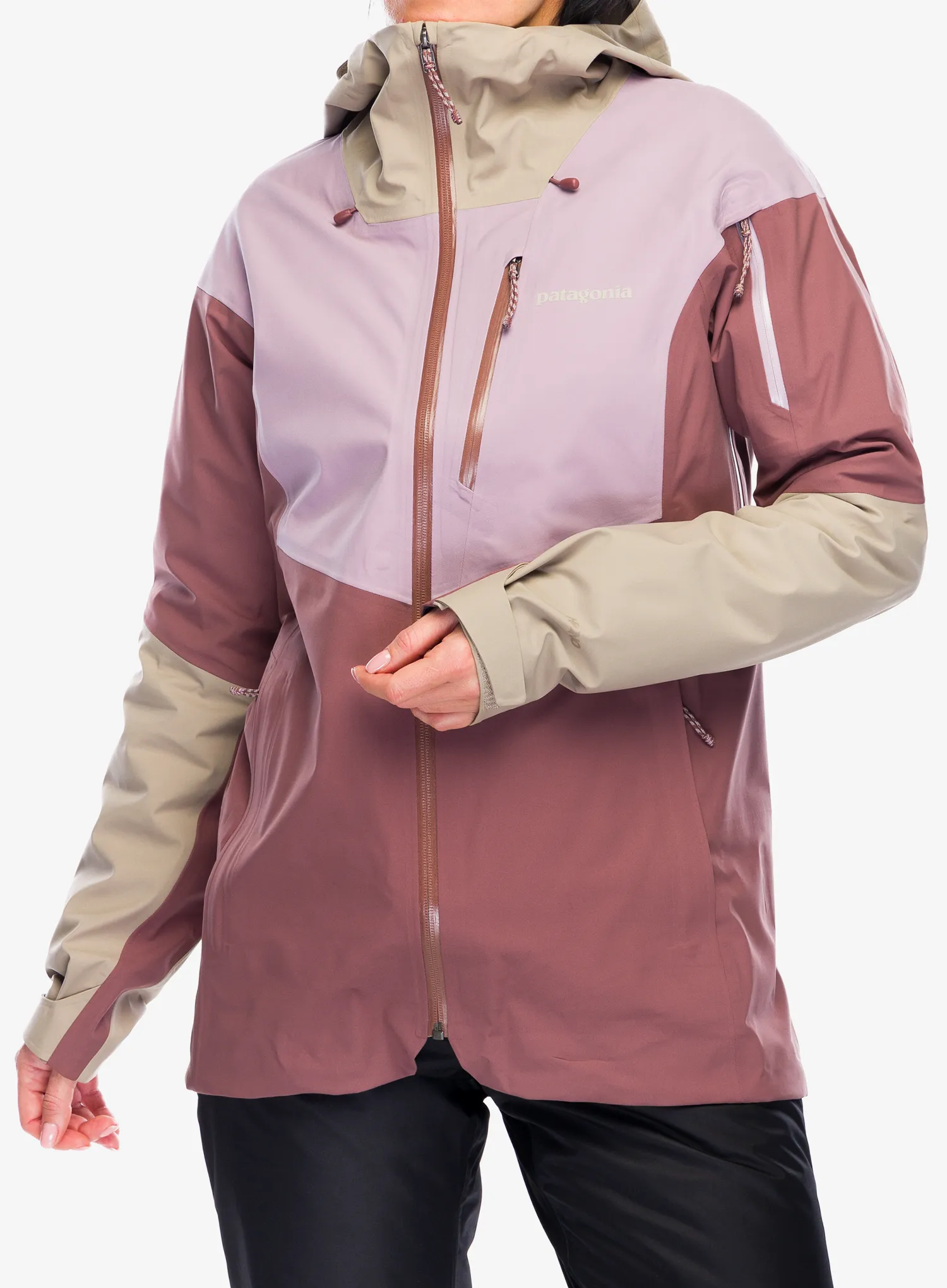 Куртка скітурингова жіноча Patagonia SnowDrifter Jacket - dulse mauve