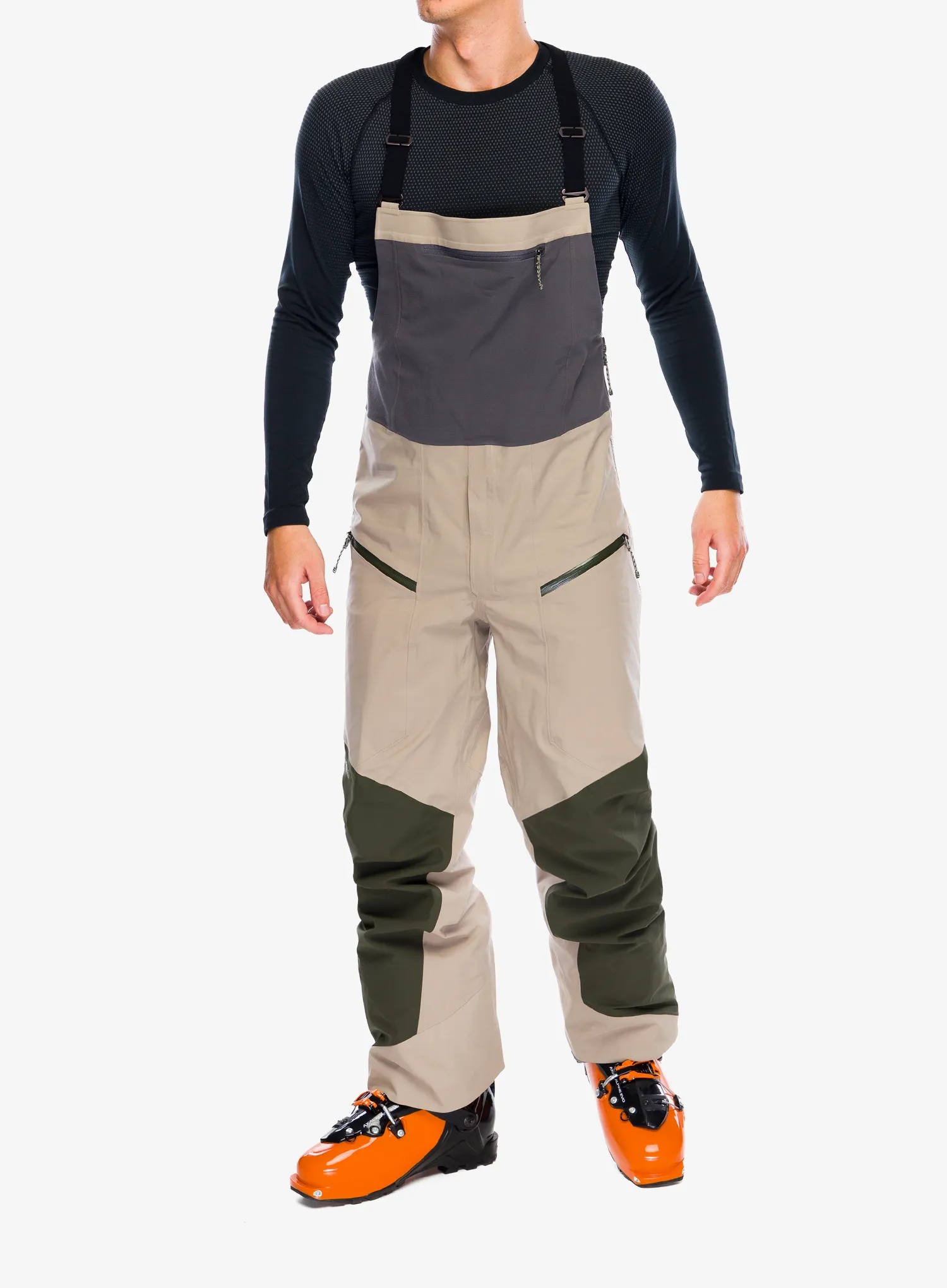 Штани скітурингові Patagonia Snowdrifter Bibs - seabird grey