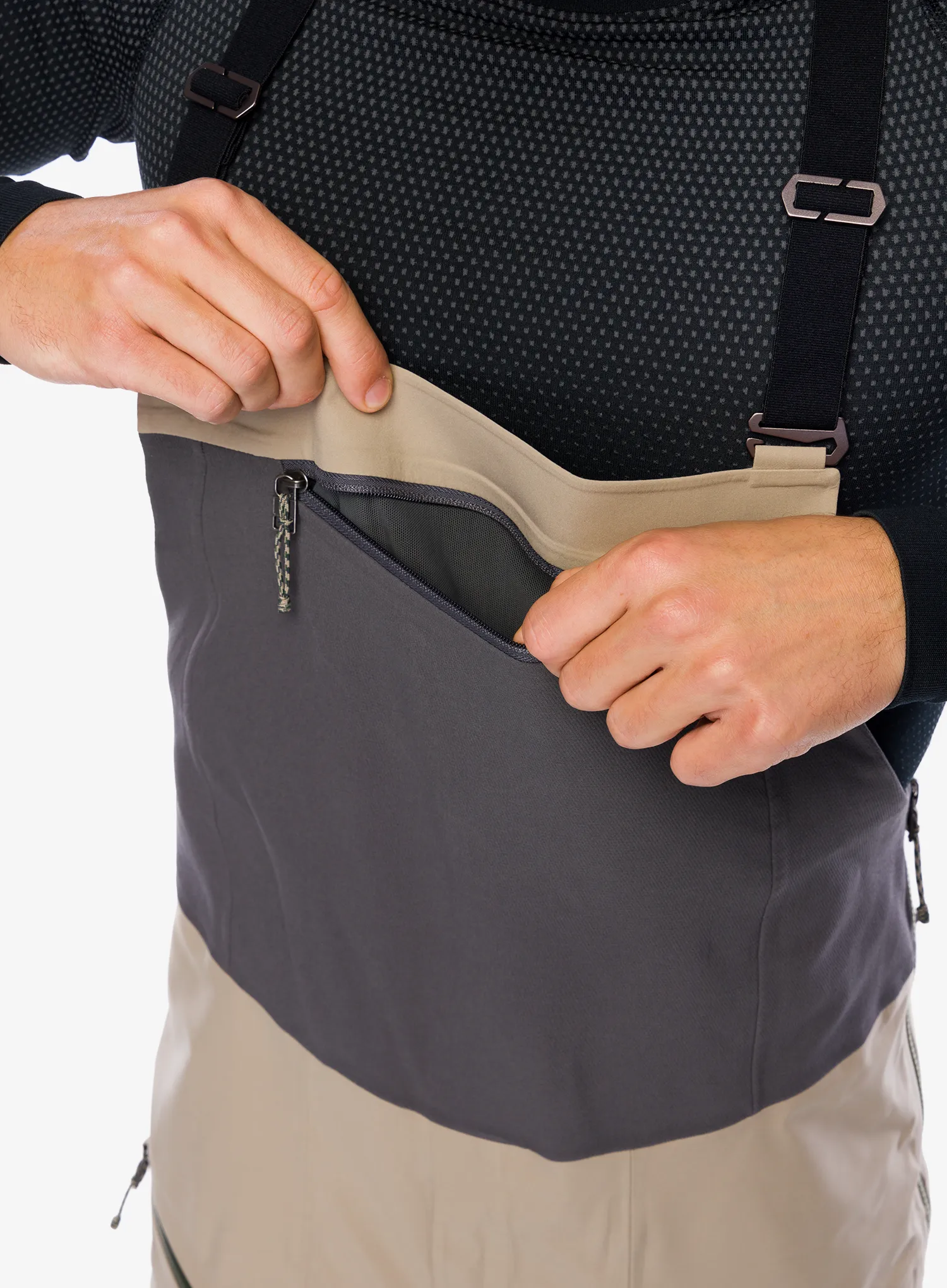 Штани скітурингові Patagonia Snowdrifter Bibs - seabird grey