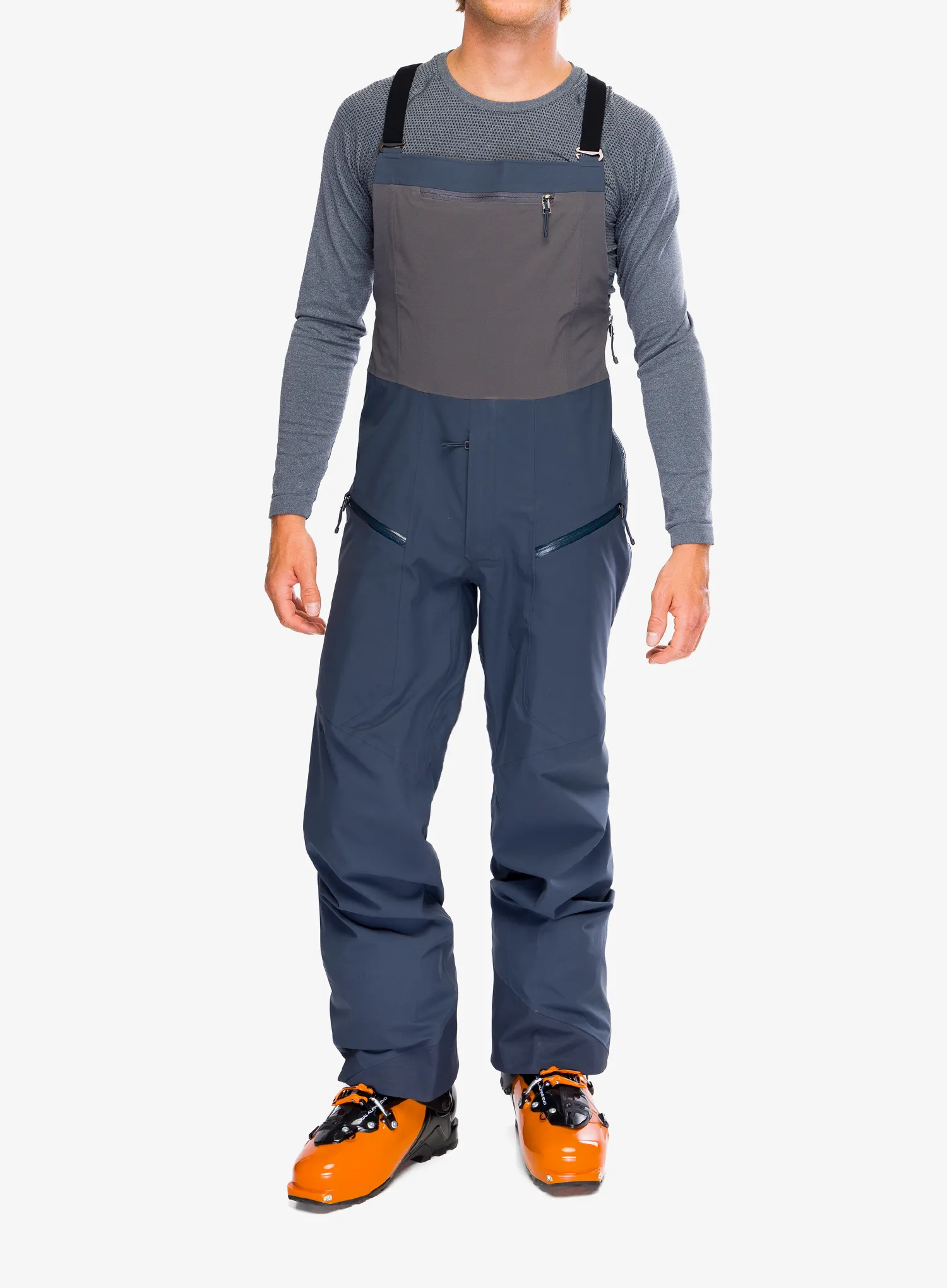 Штани трекінгові Patagonia Snowdrifter Bibs - smolder blue