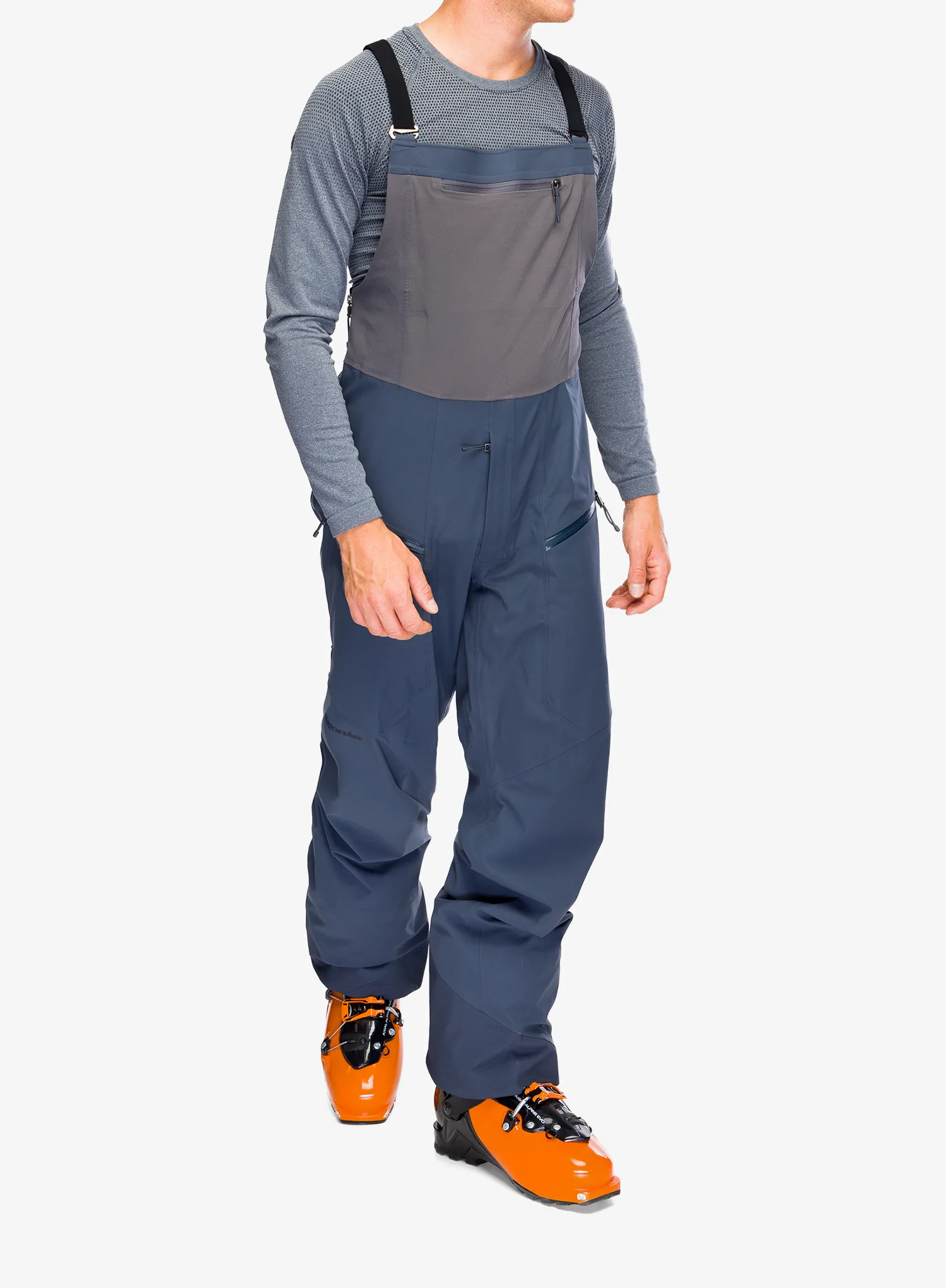 Штани трекінгові Patagonia Snowdrifter Bibs - smolder blue