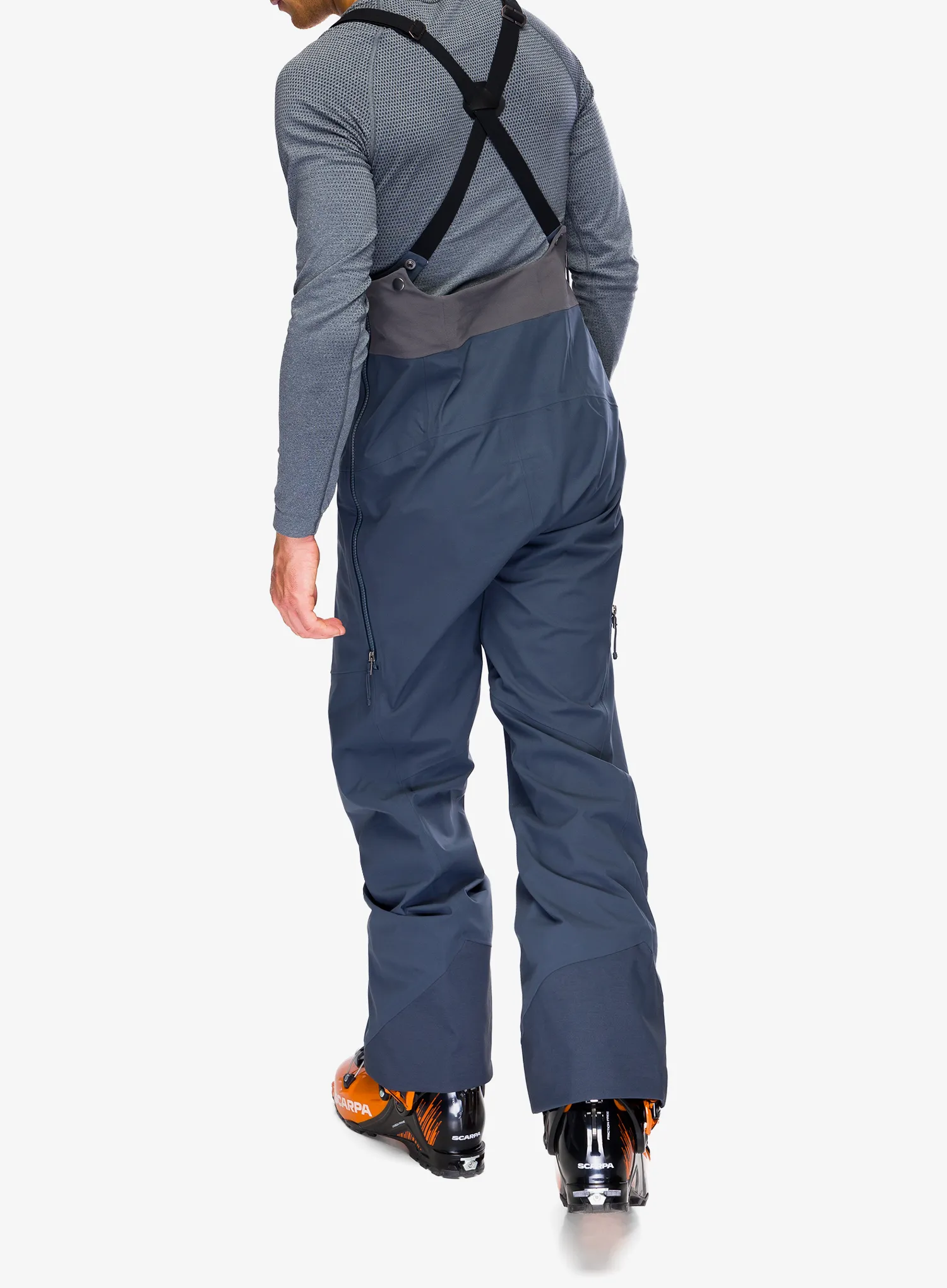 Штани трекінгові Patagonia Snowdrifter Bibs - smolder blue