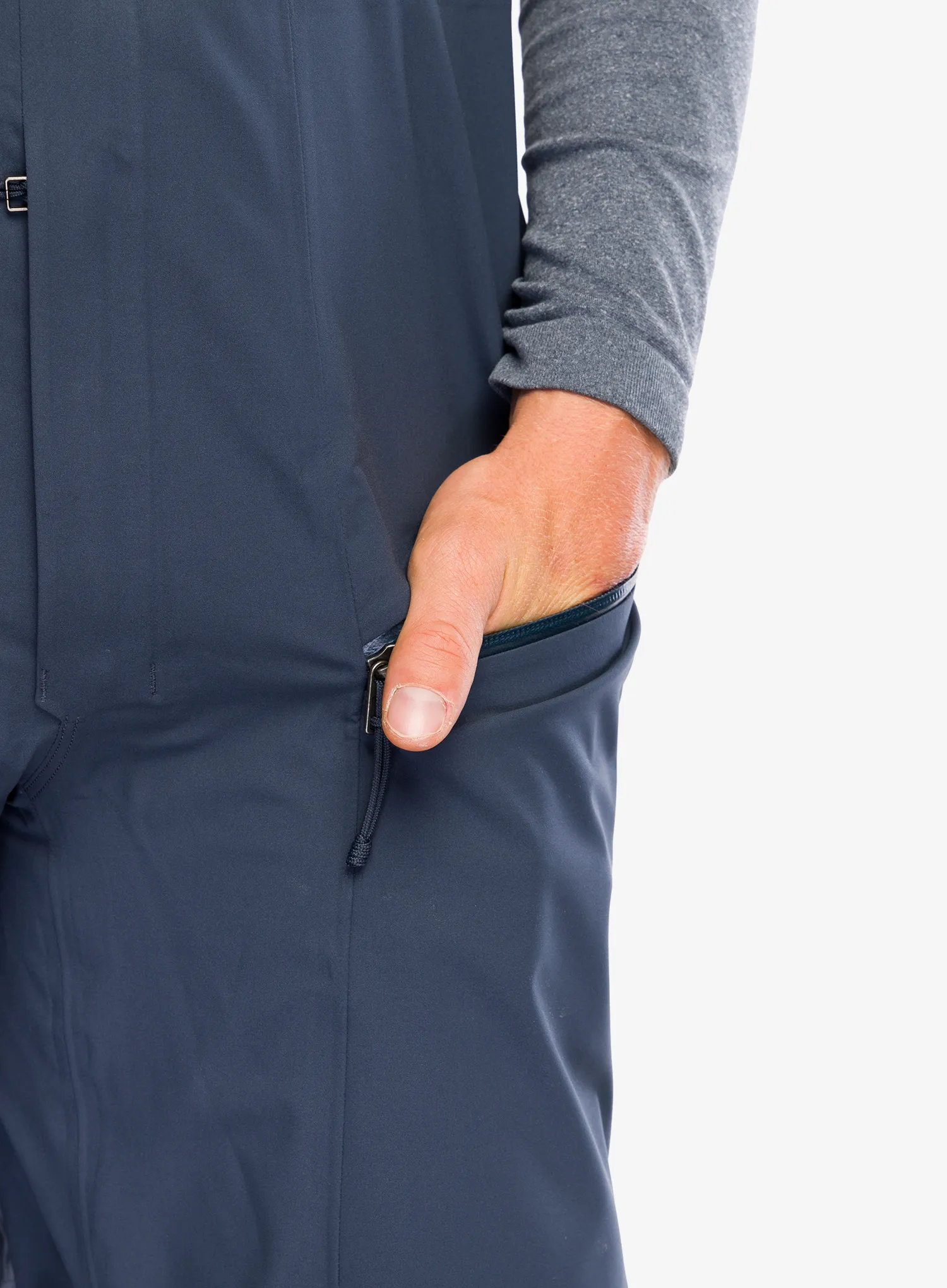 Штани трекінгові Patagonia Snowdrifter Bibs - smolder blue
